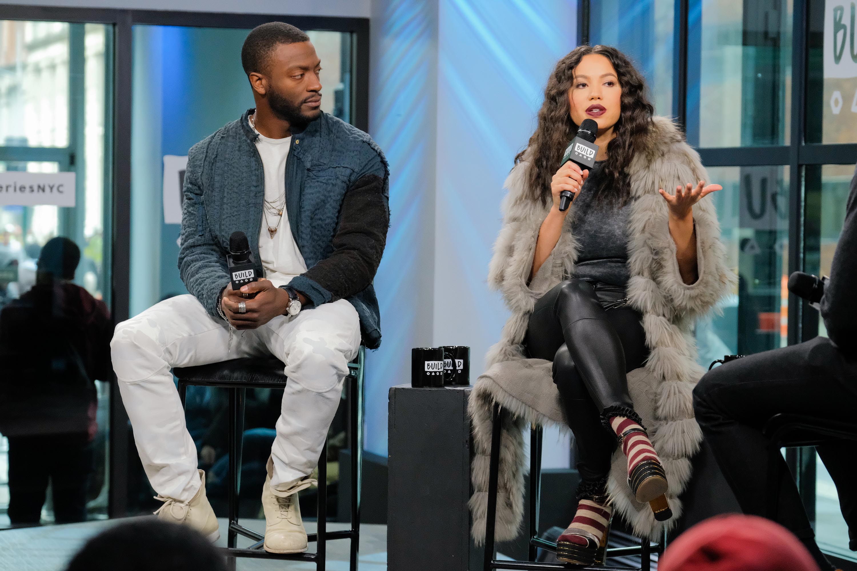 Jurnee Smollett-Bell attends the Build series to discuss ‘Underground’