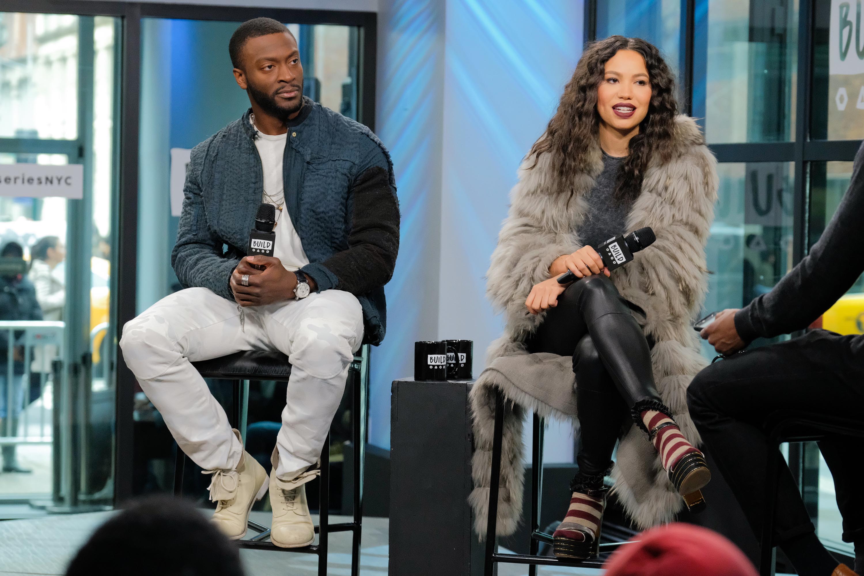 Jurnee Smollett-Bell attends the Build series to discuss ‘Underground’