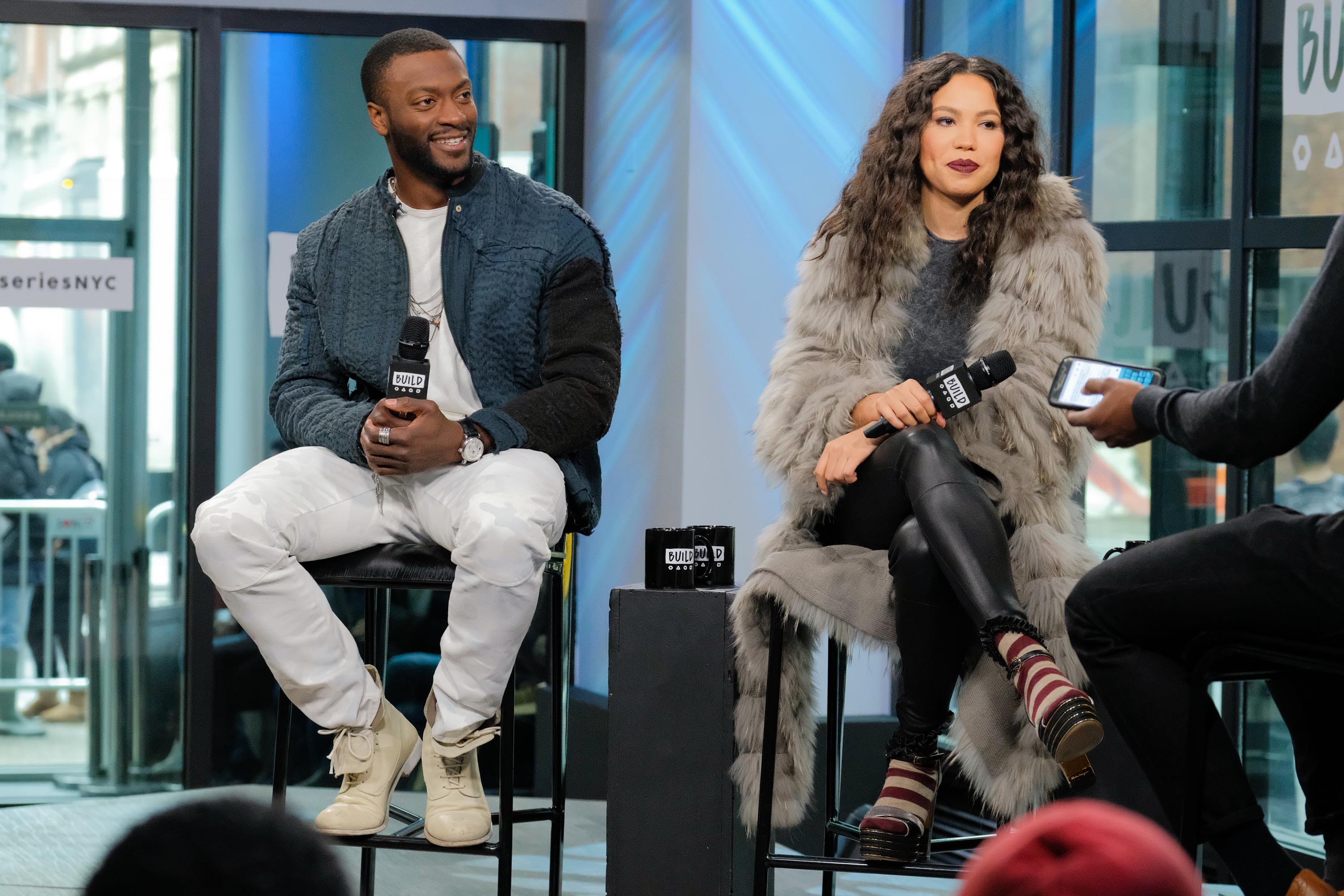 Jurnee Smollett-Bell attends the Build series to discuss ‘Underground’