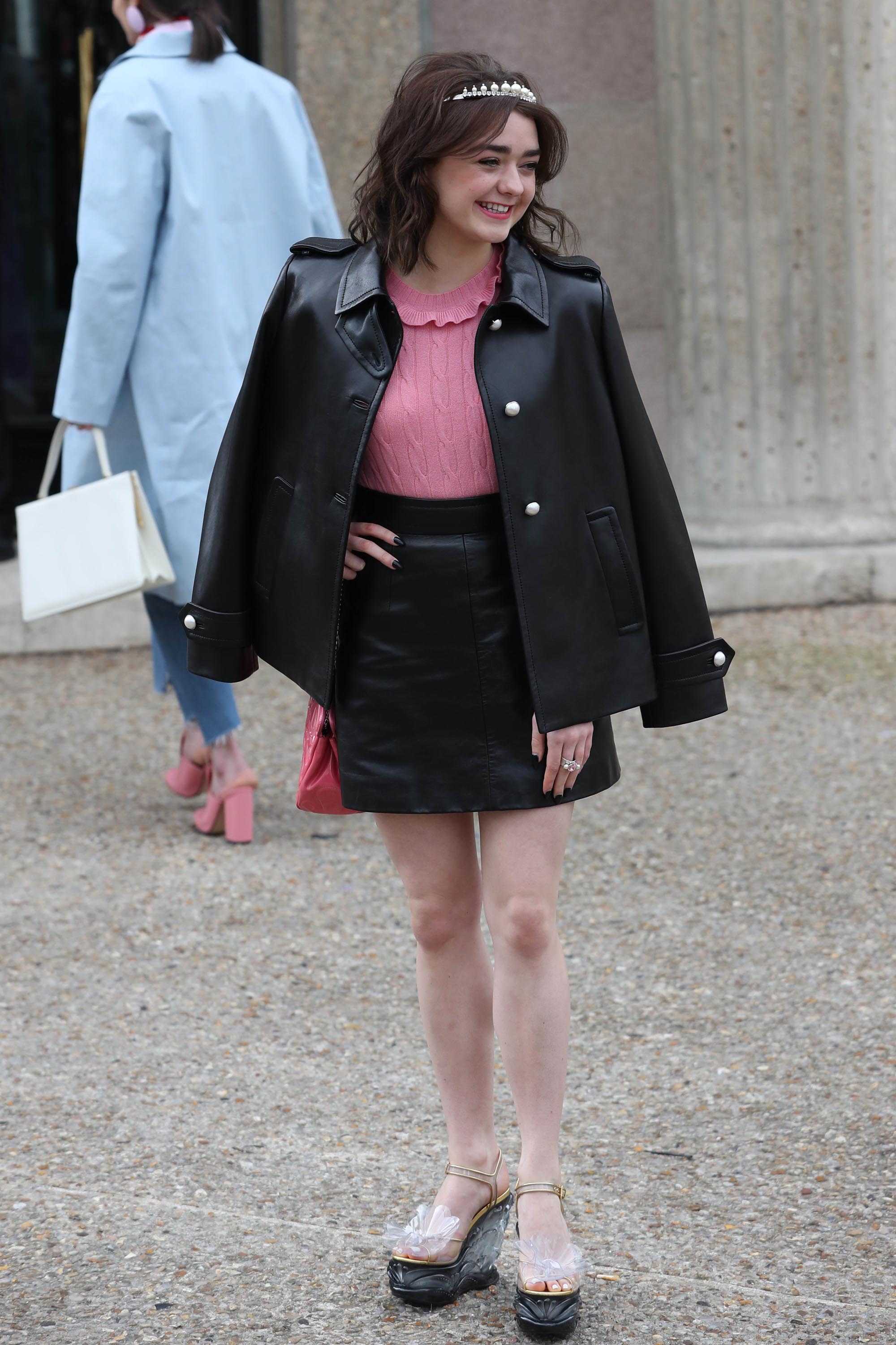 Maisie Williams attends the Miu Miu Show