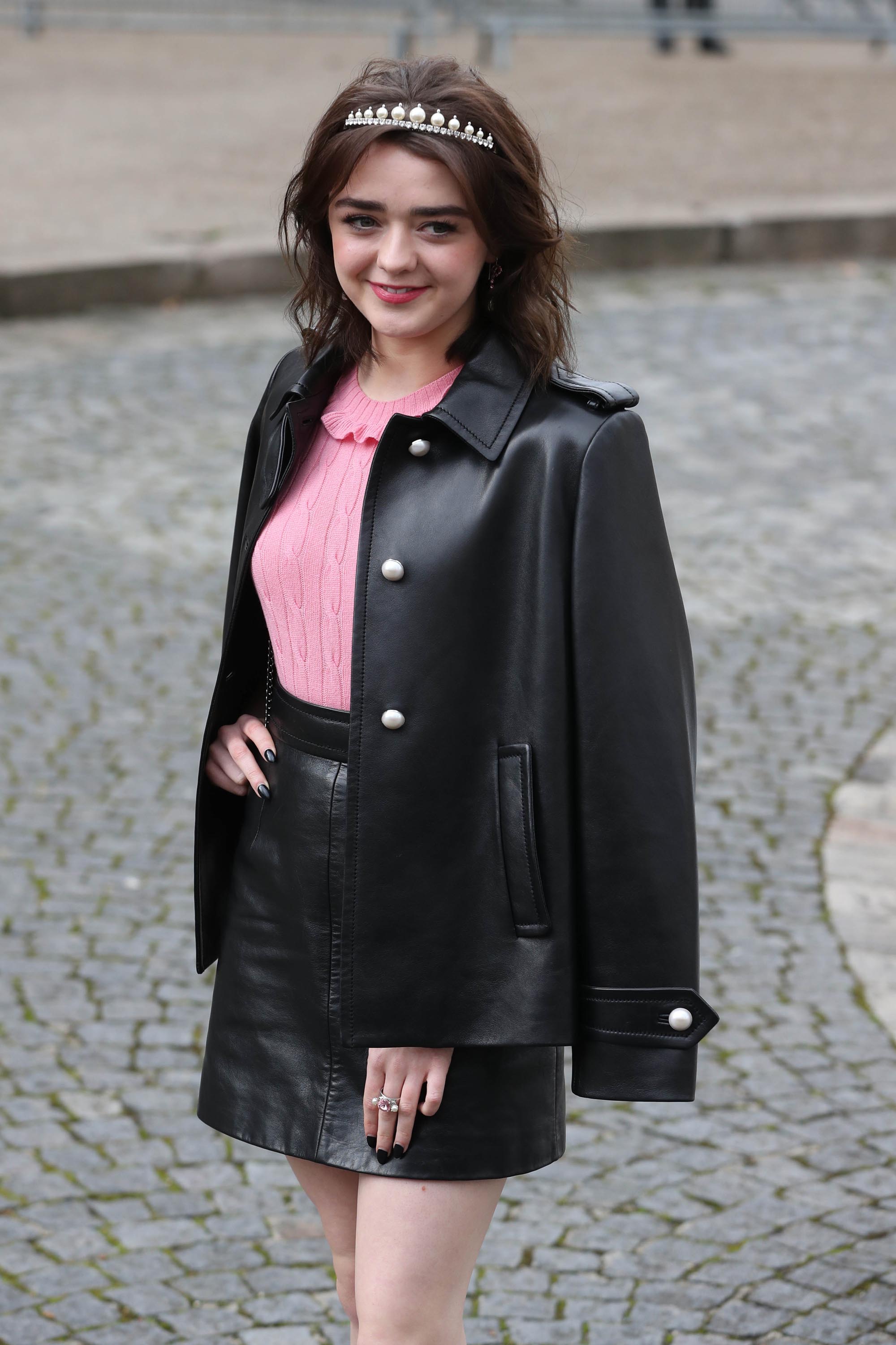 Maisie Williams attends the Miu Miu Show