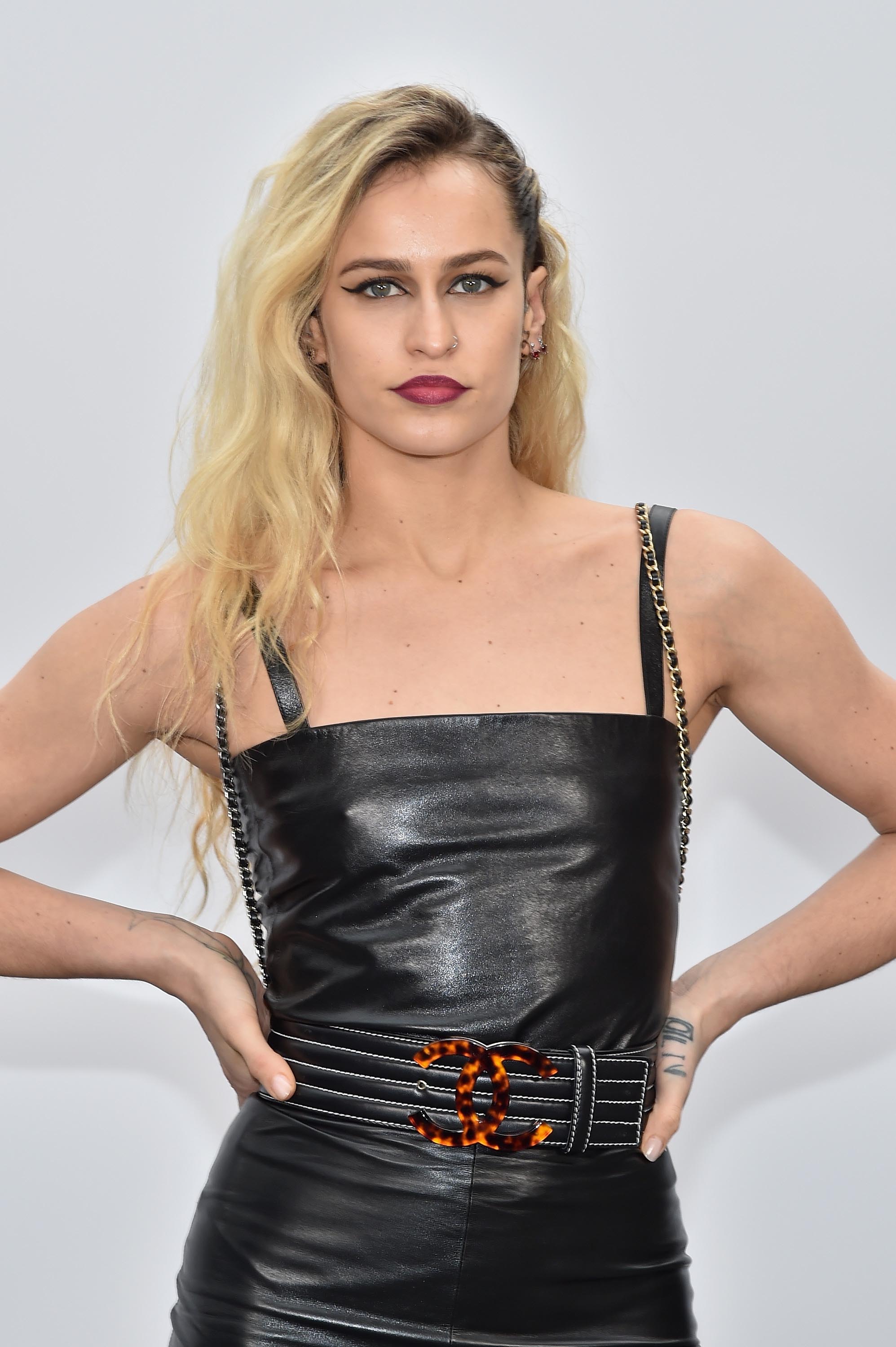 Alice Dellal attends the Chanel show