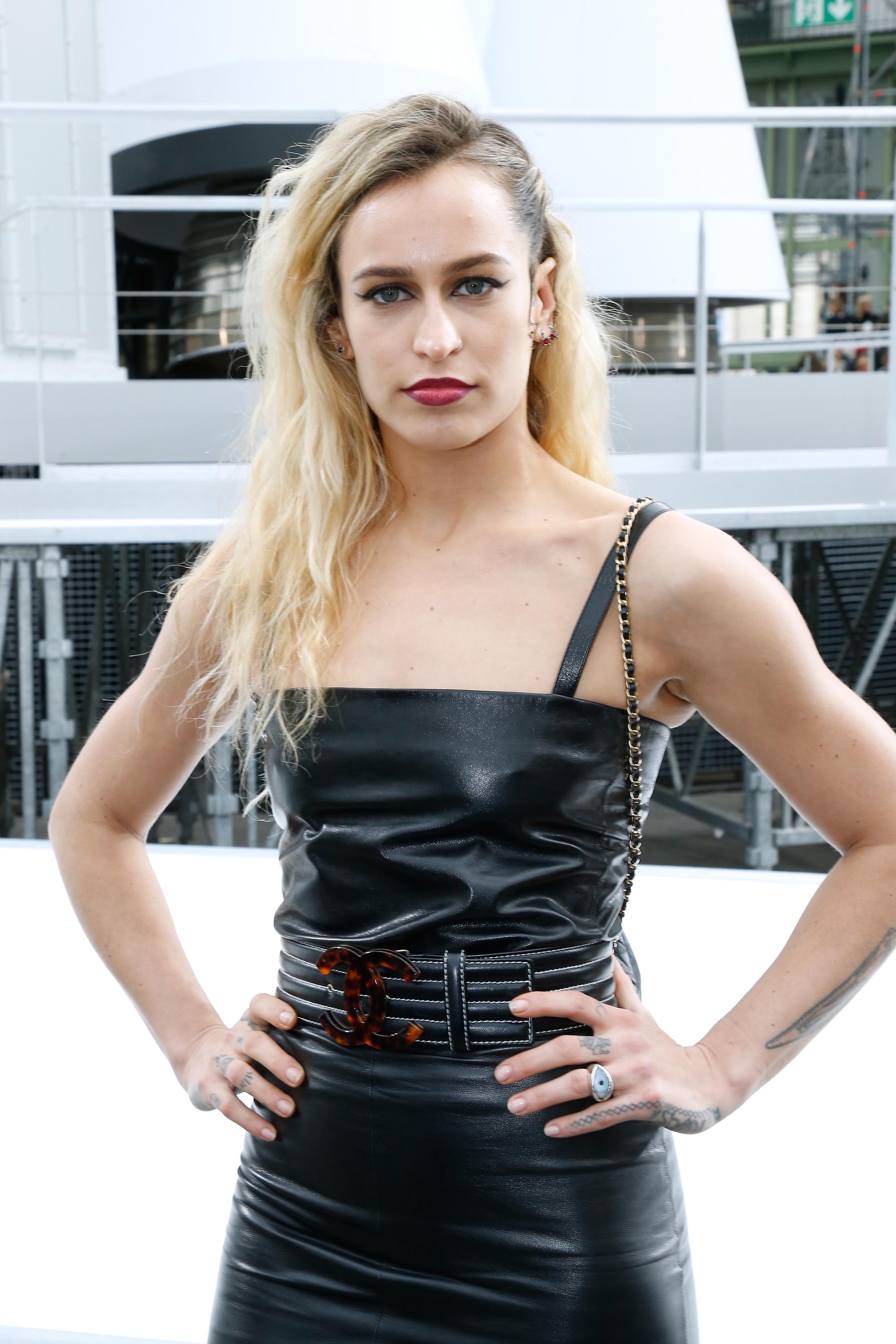 Alice Dellal attends the Chanel show