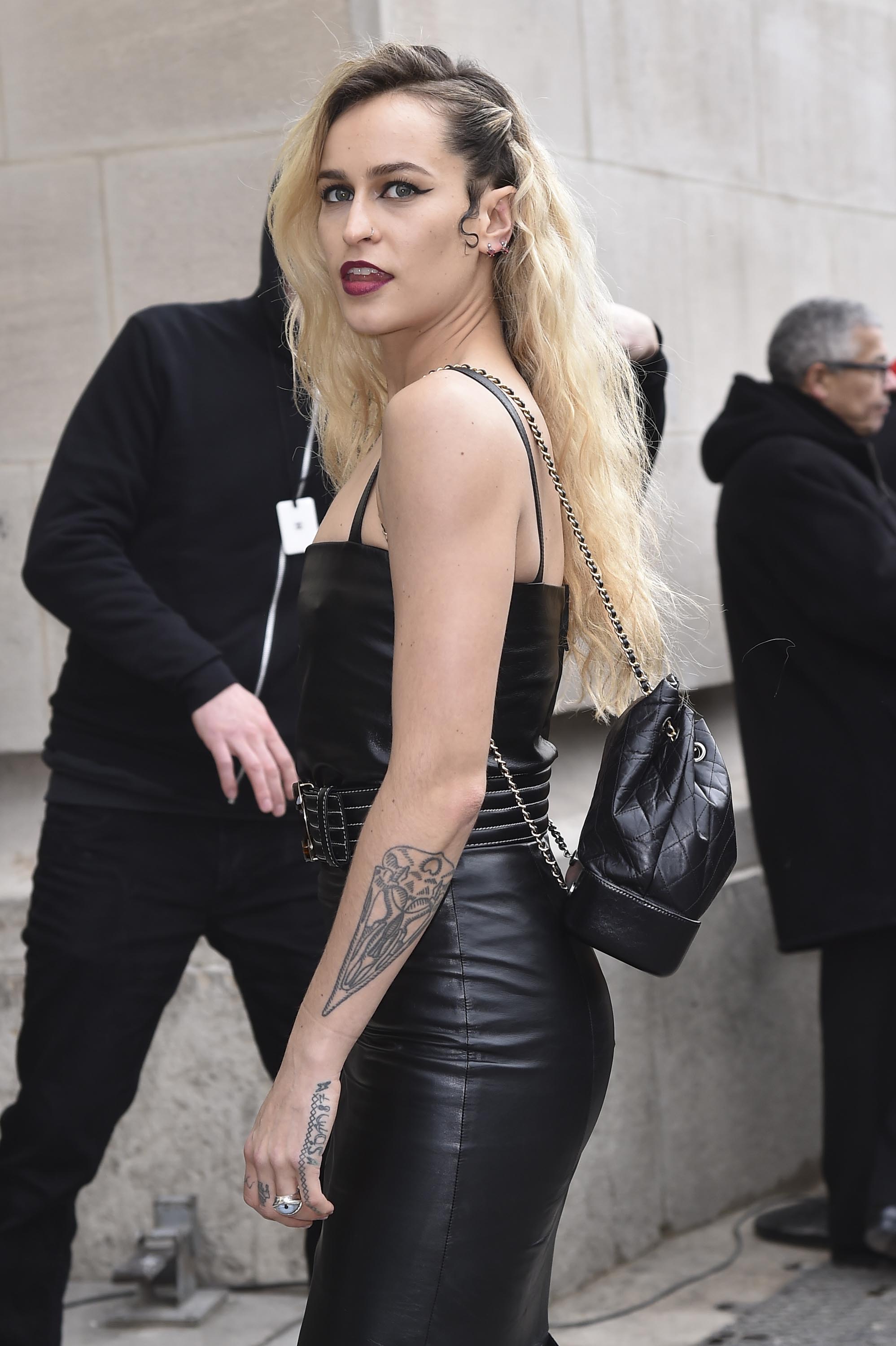 Alice Dellal attends the Chanel show