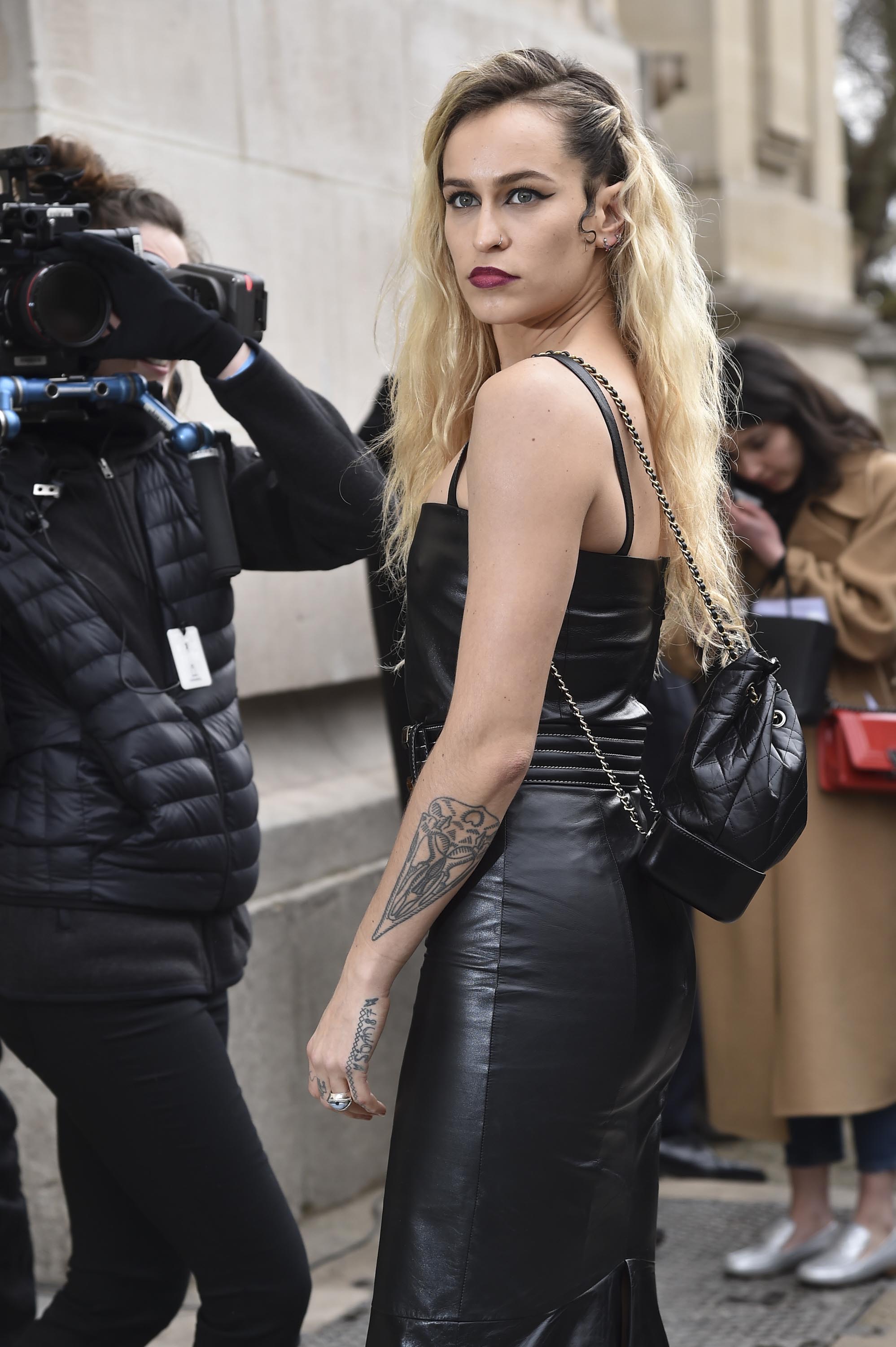 Alice Dellal attends the Chanel show