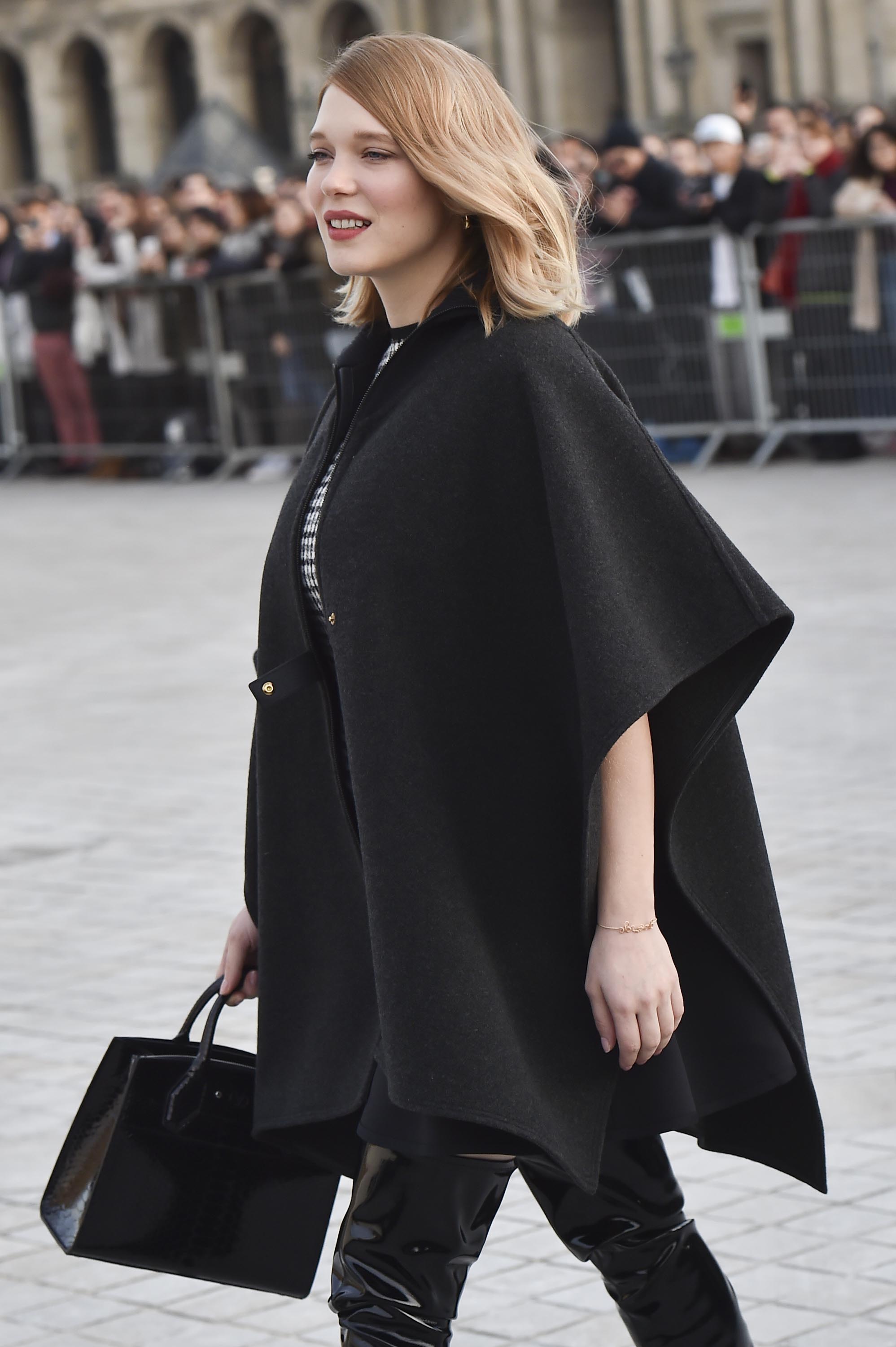 Lea Seydoux attends Louis Vuitton fashion show