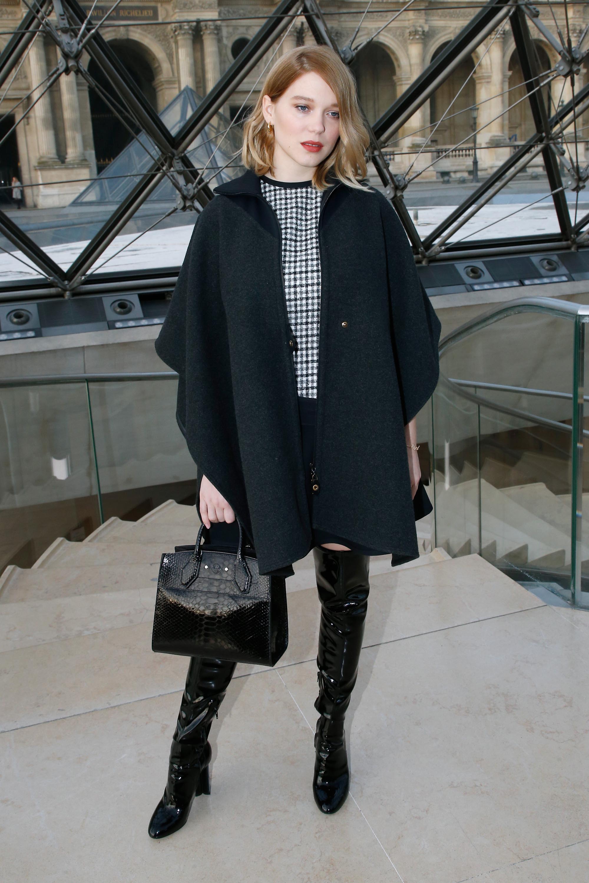 Lea Seydoux attends Louis Vuitton fashion show