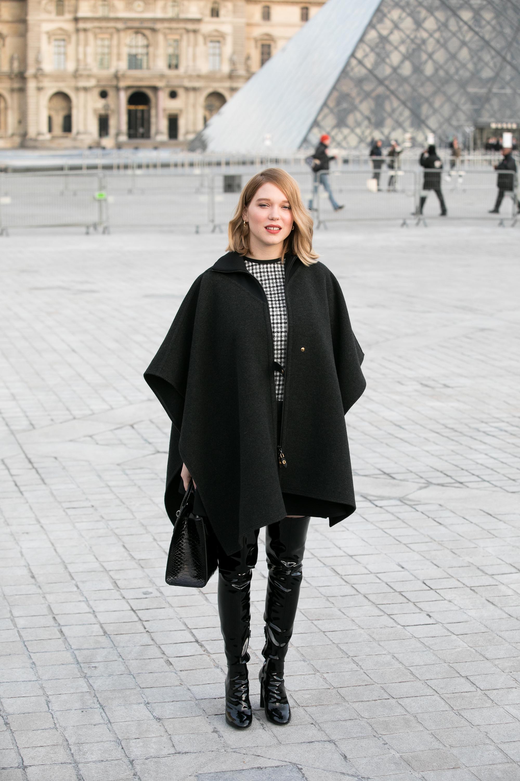 Lea Seydoux attends Louis Vuitton fashion show