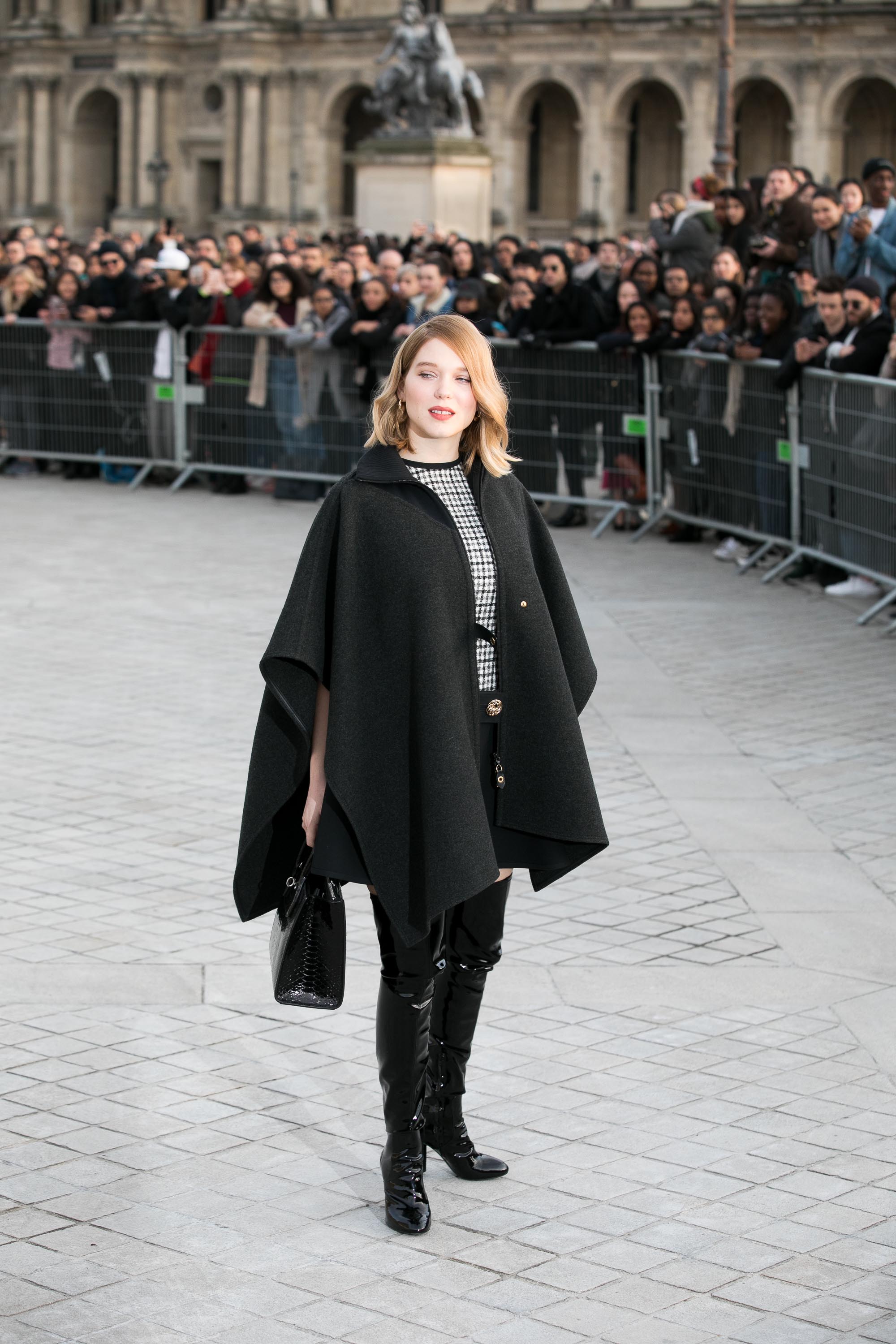 Lea Seydoux attends Louis Vuitton fashion show