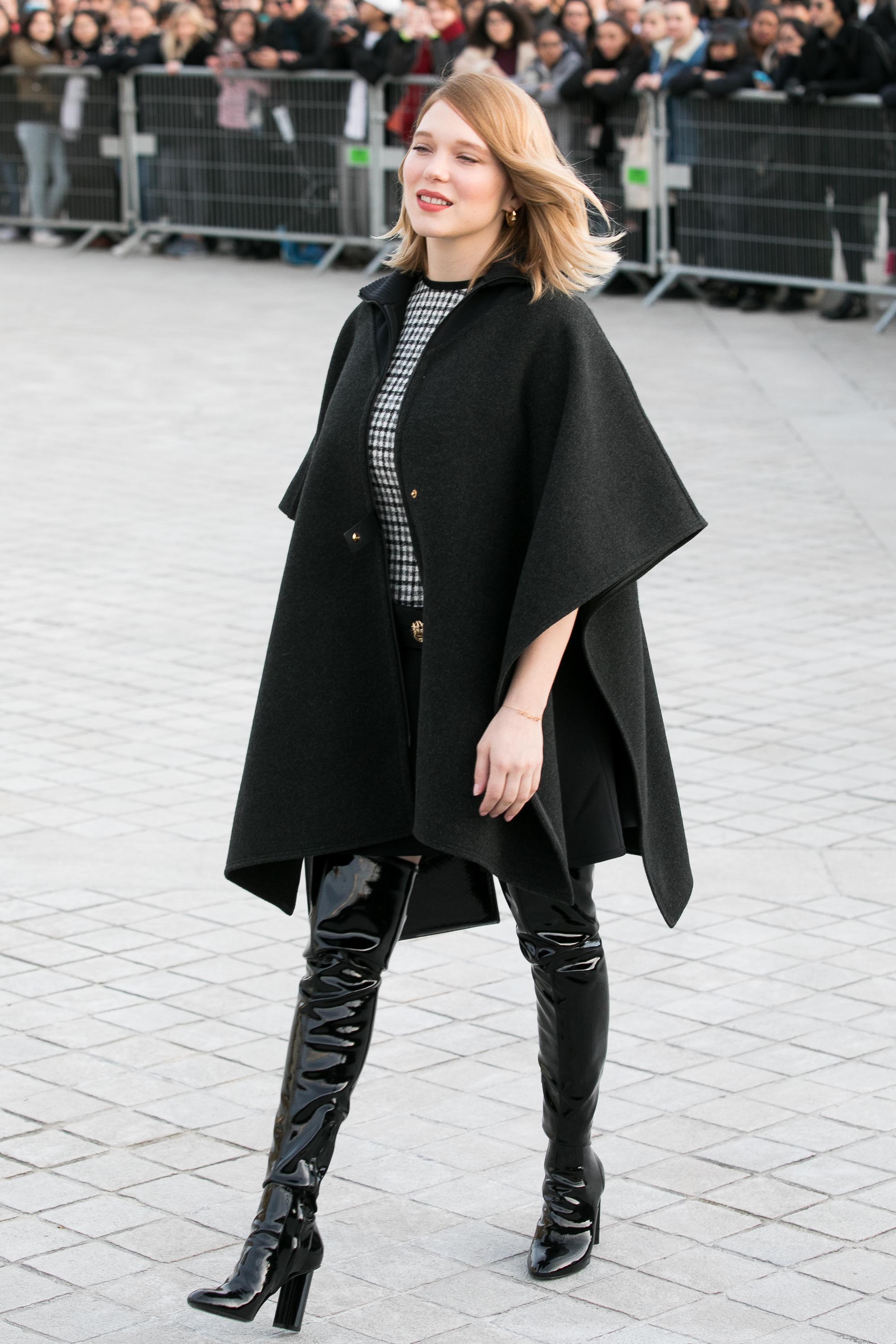 Lea Seydoux attends Louis Vuitton fashion show