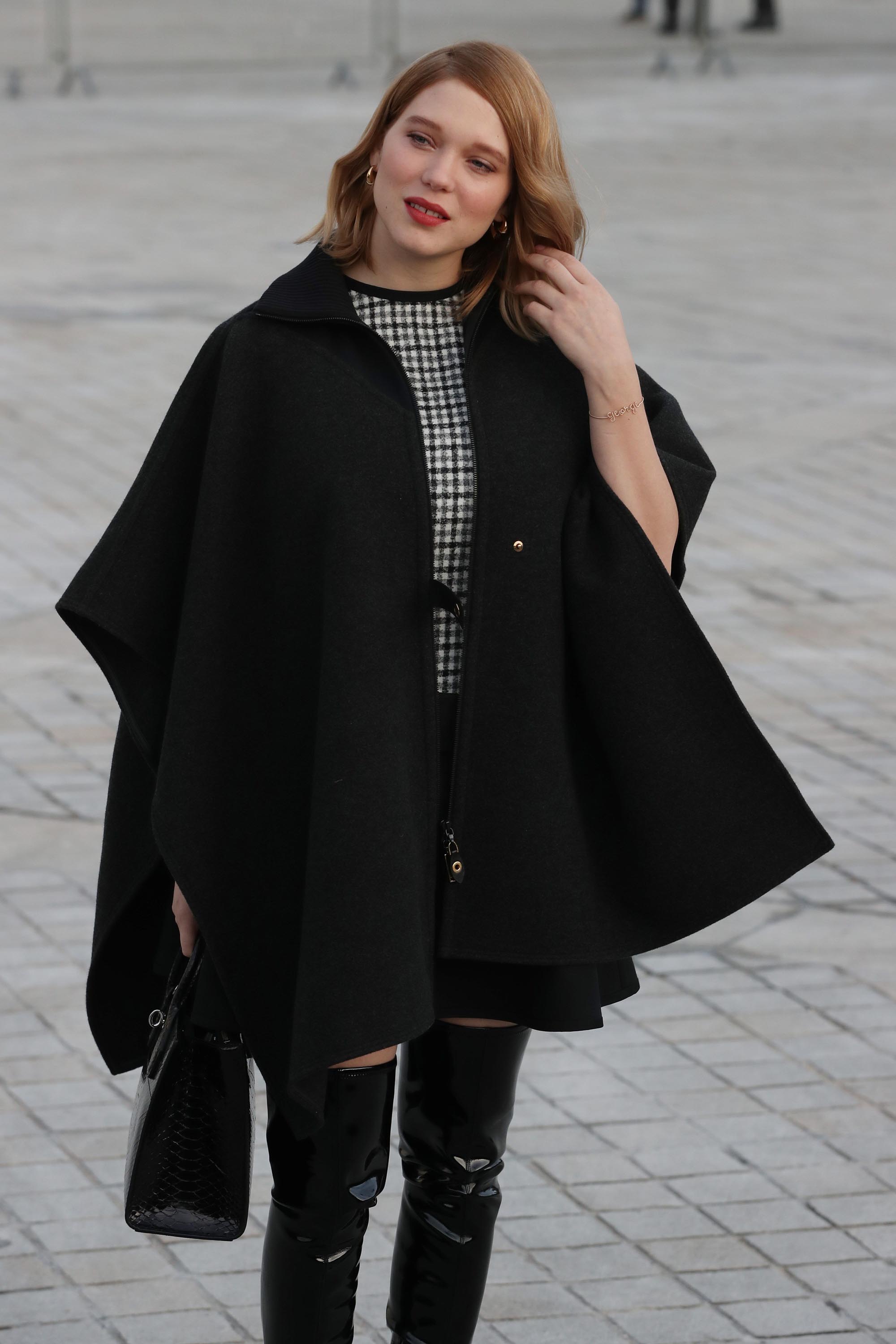 Lea Seydoux attends Louis Vuitton fashion show