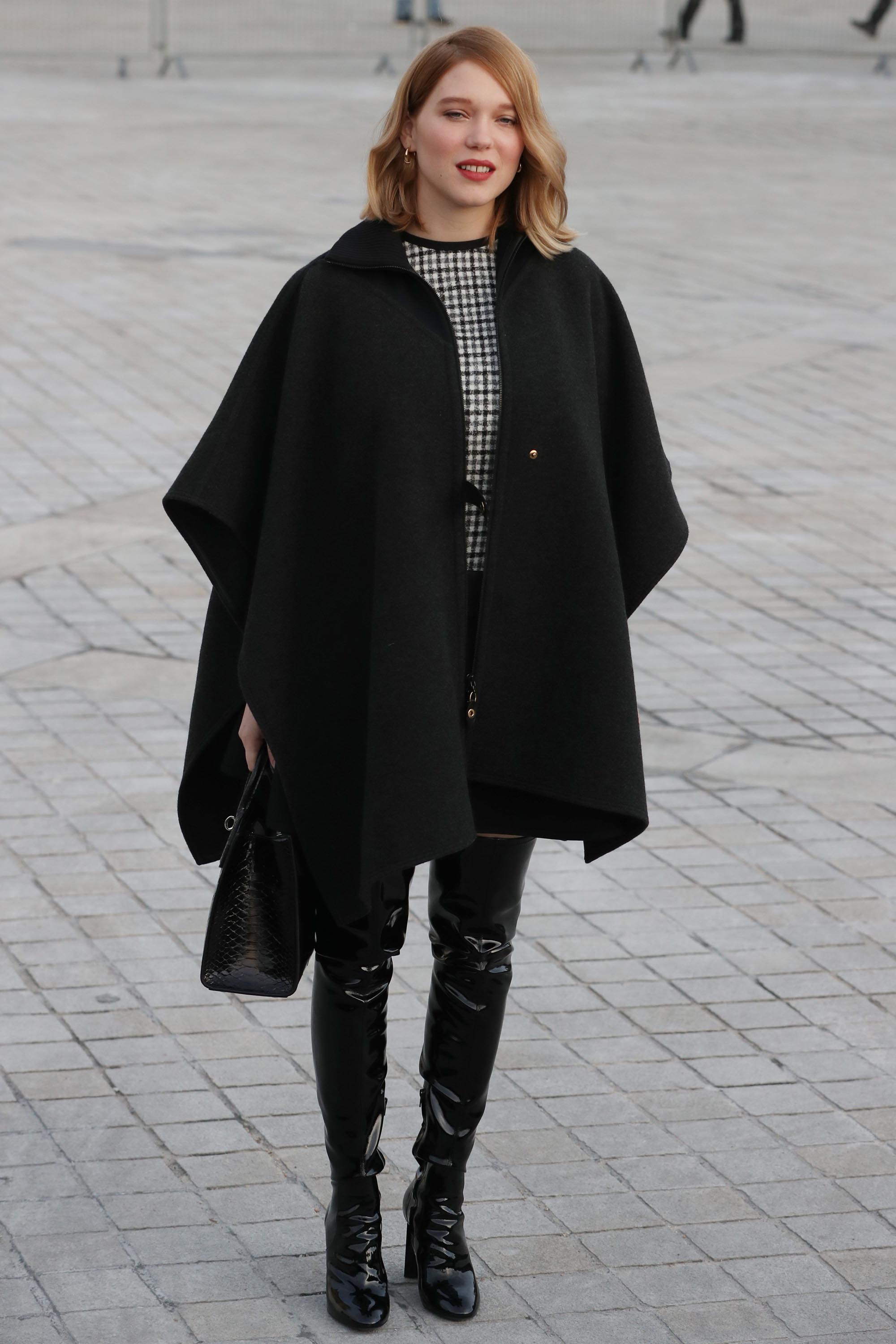 Lea Seydoux attends Louis Vuitton fashion show