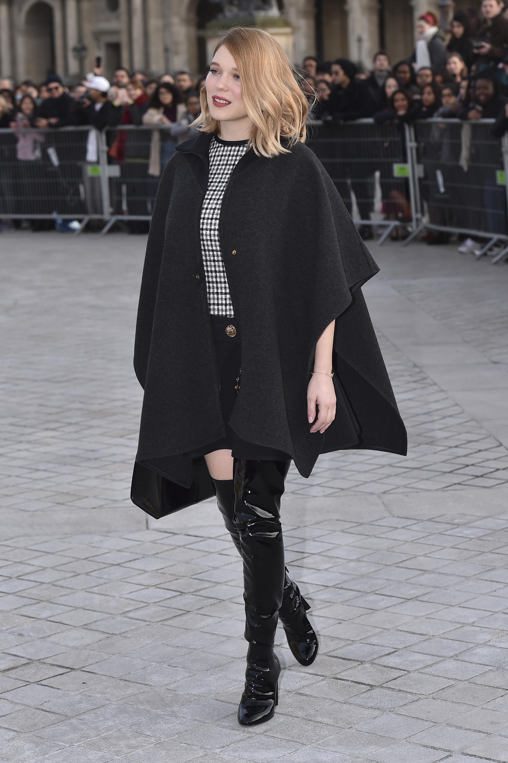 Lea Seydoux attends Louis Vuitton fashion show