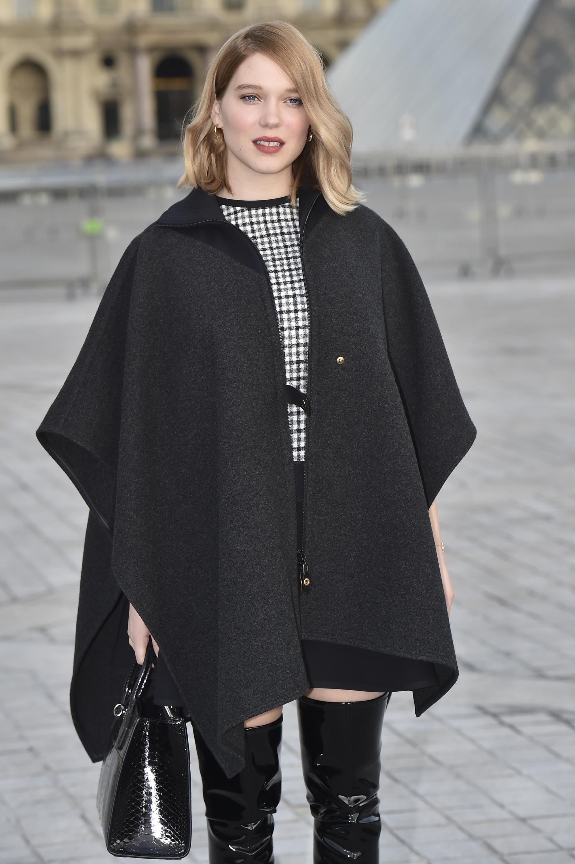 Lea Seydoux attends Louis Vuitton fashion show