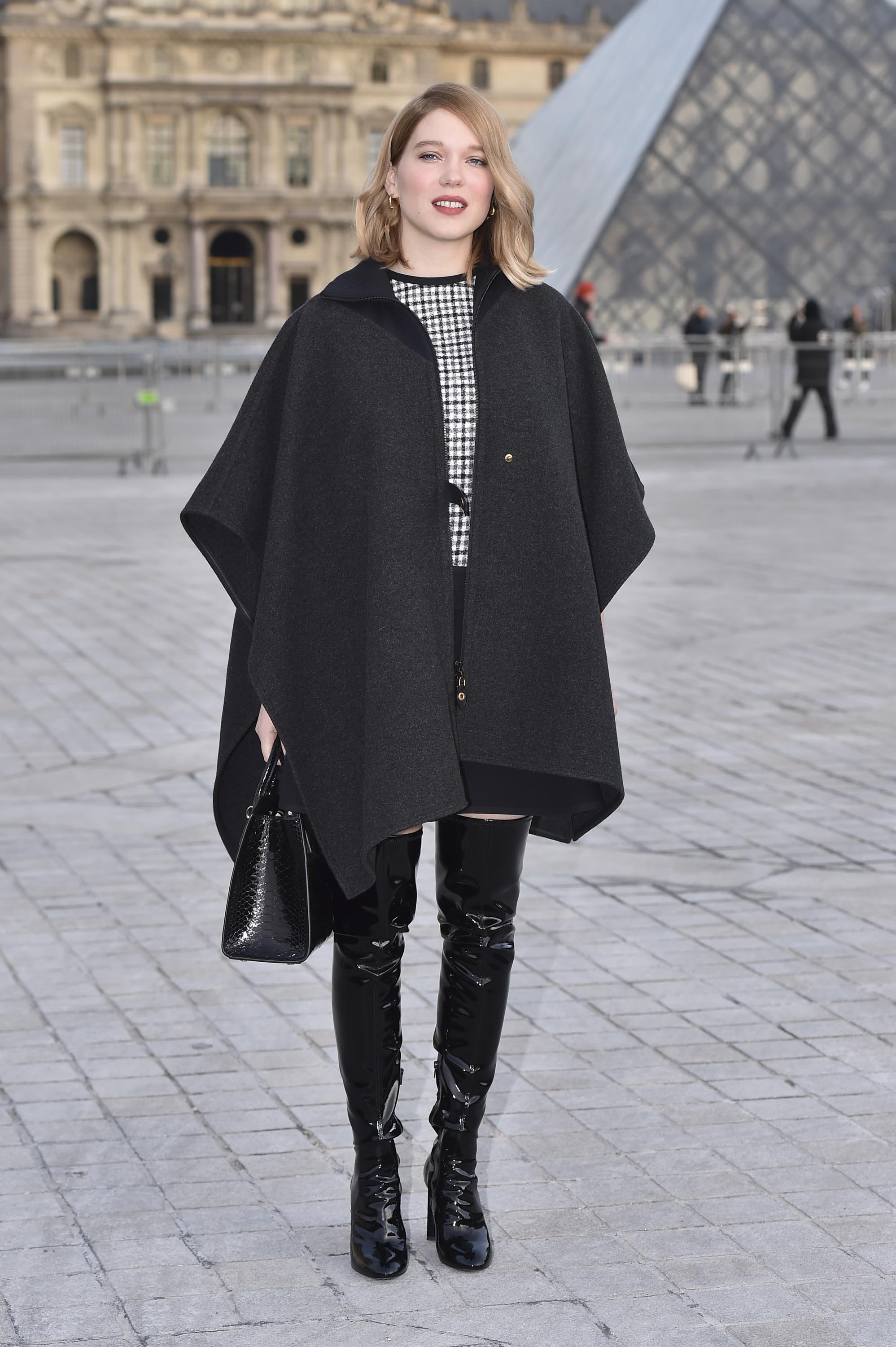 Lea Seydoux attends Louis Vuitton fashion show