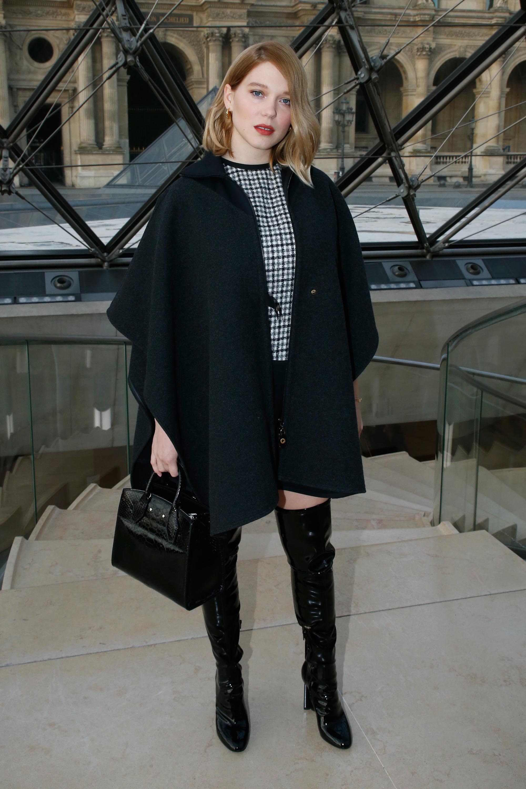 Lea Seydoux attends Louis Vuitton fashion show