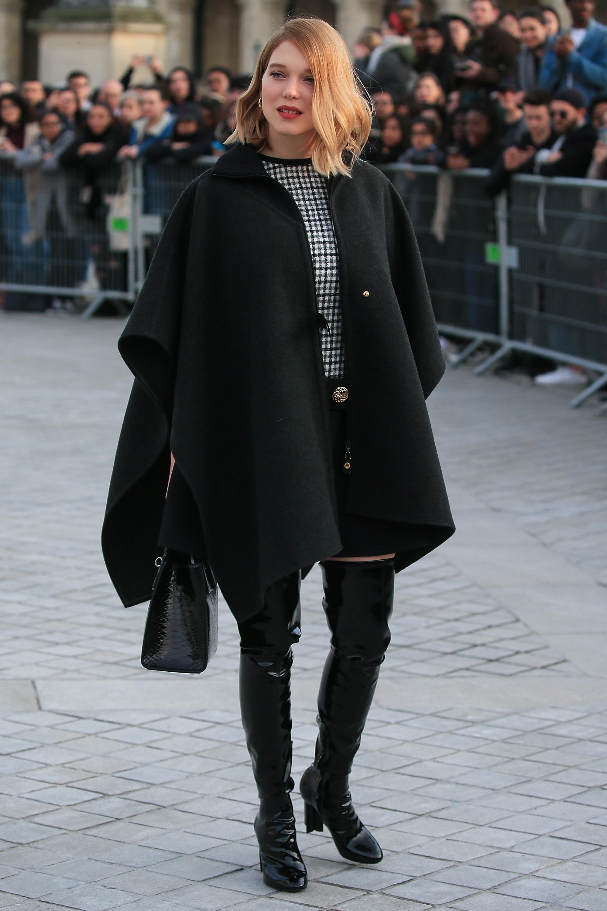 Lea Seydoux attends Louis Vuitton fashion show