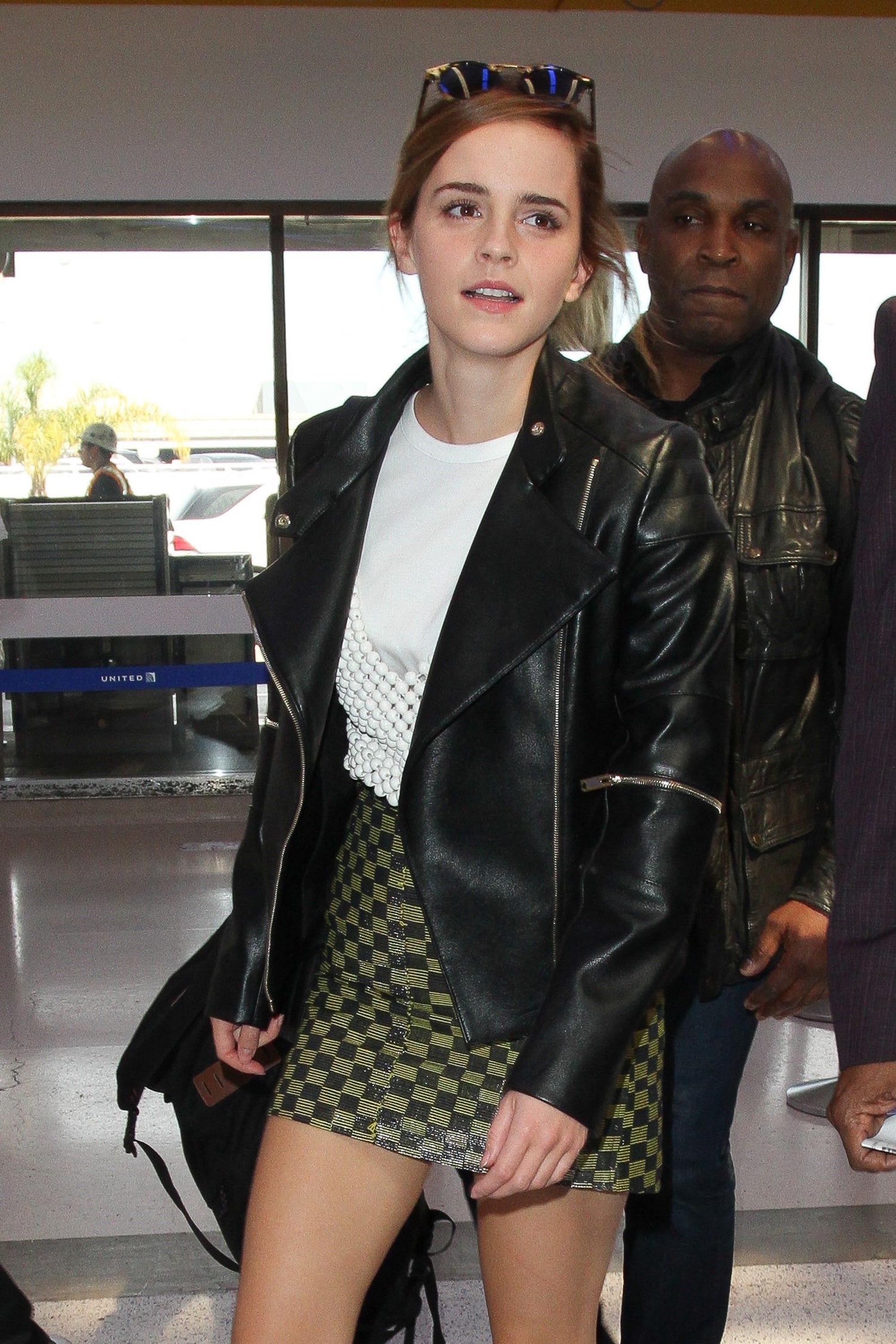 Emma Watson arrives at LAX