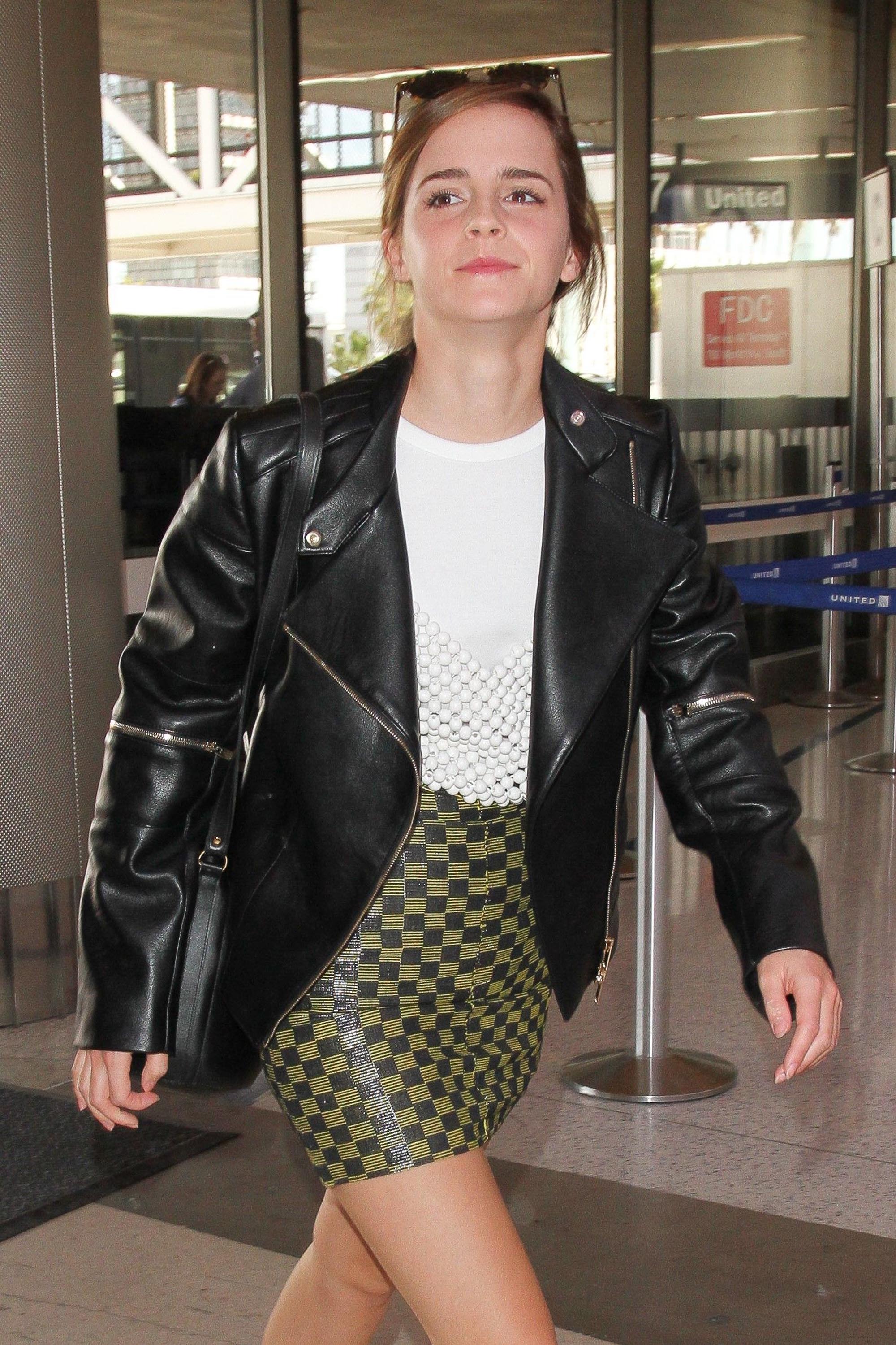 Emma Watson arrives at LAX