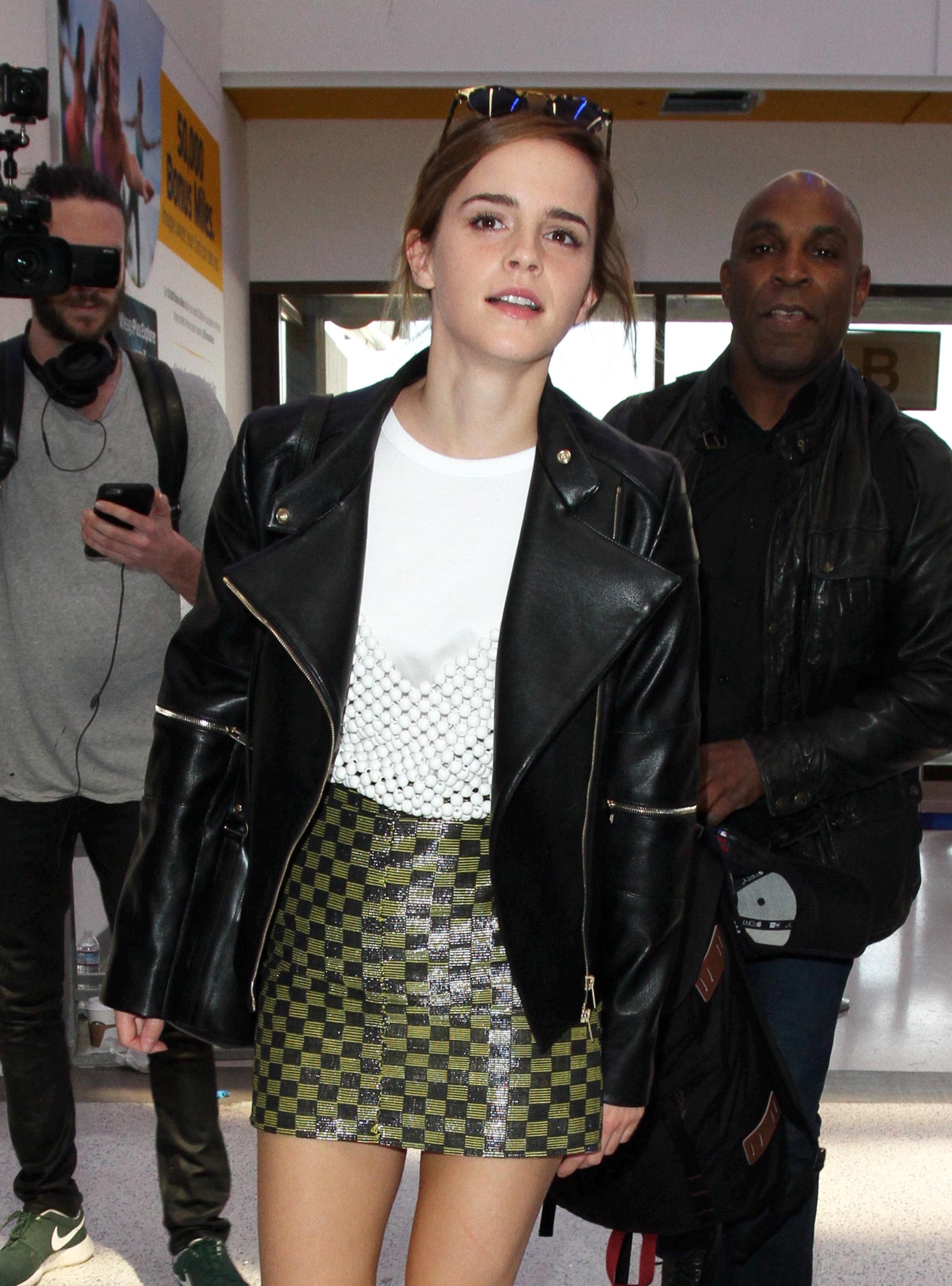 Emma Watson arrives at LAX