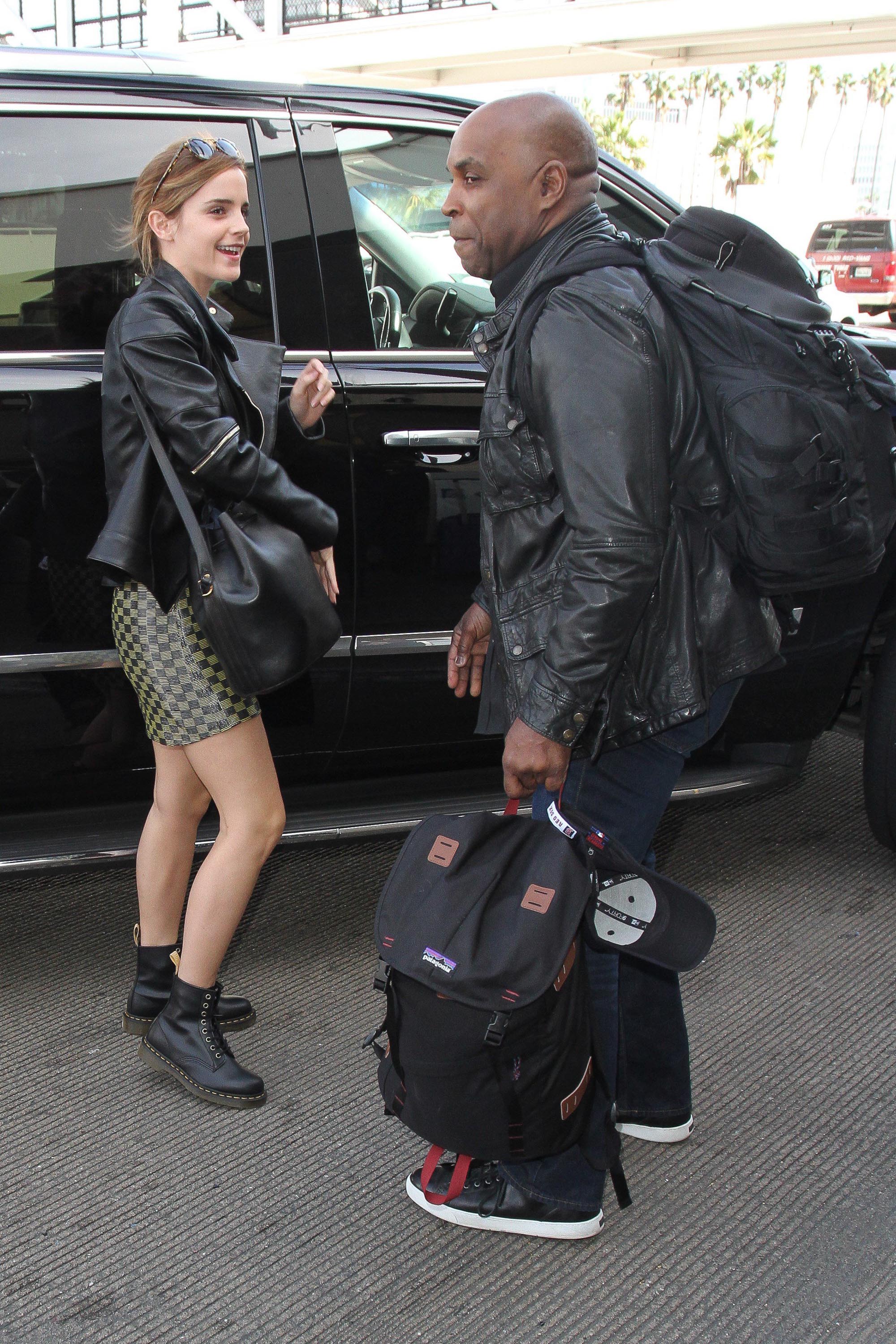 Emma Watson arrives at LAX