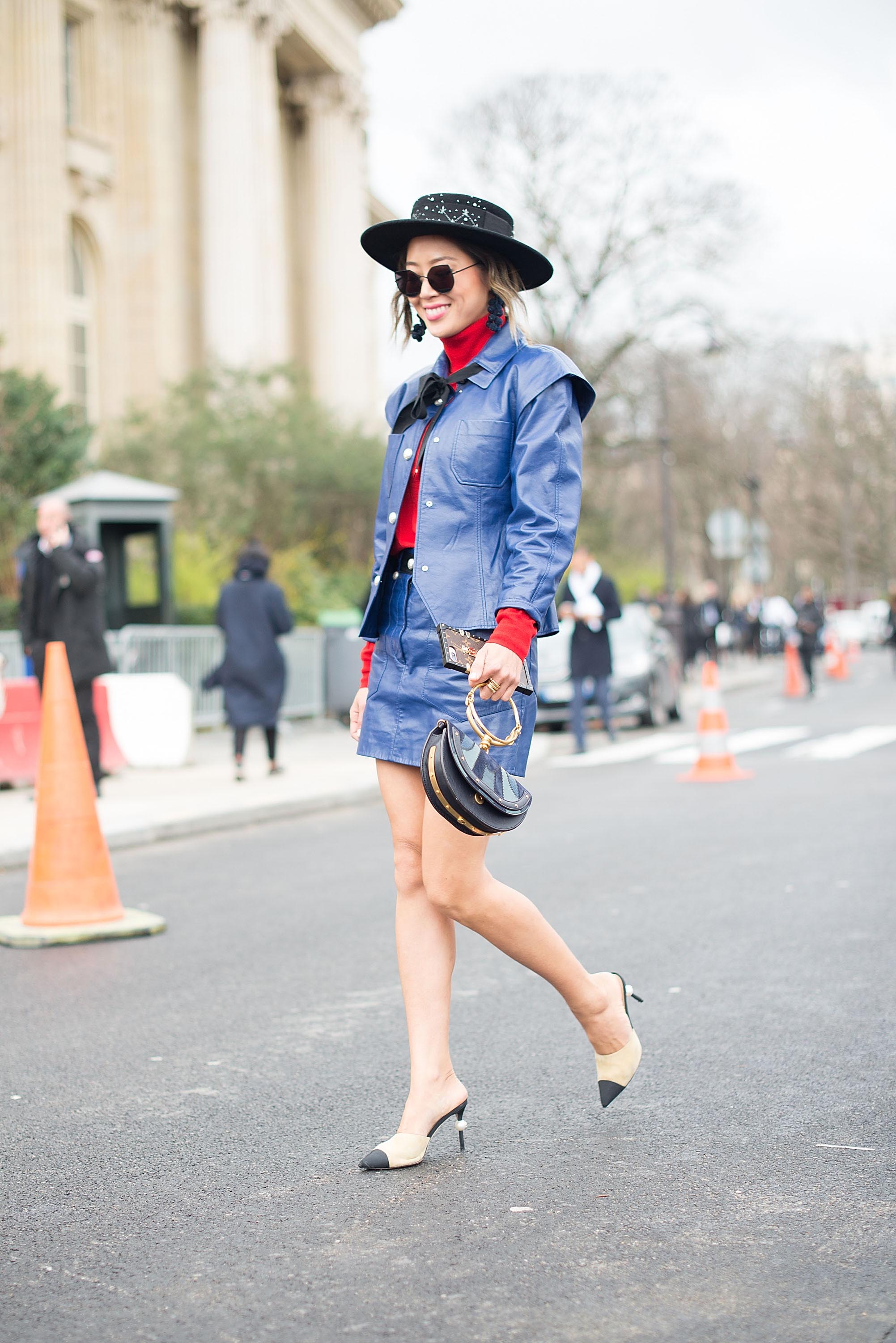 Street Style during Paris Fashion Week