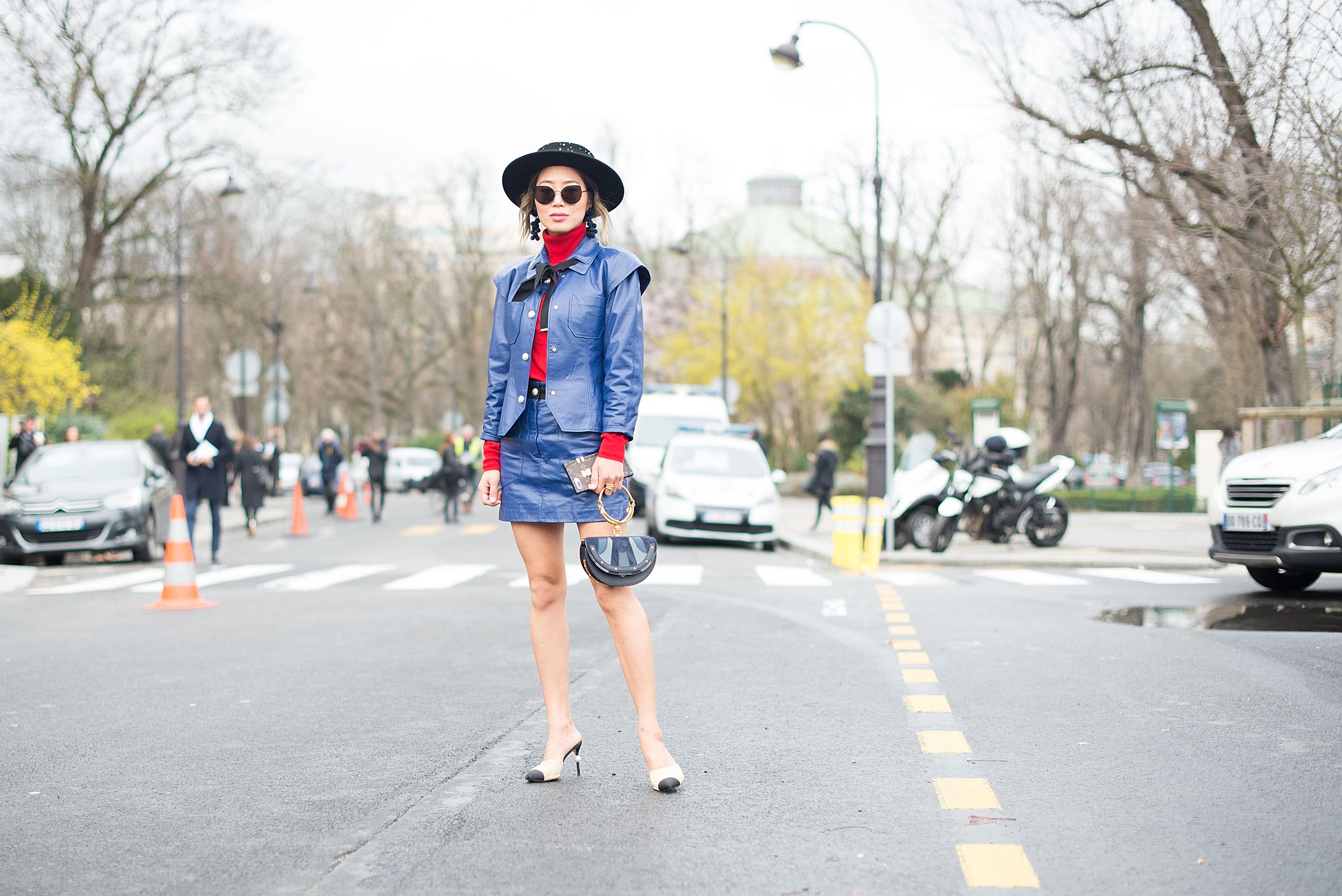 Street Style during Paris Fashion Week