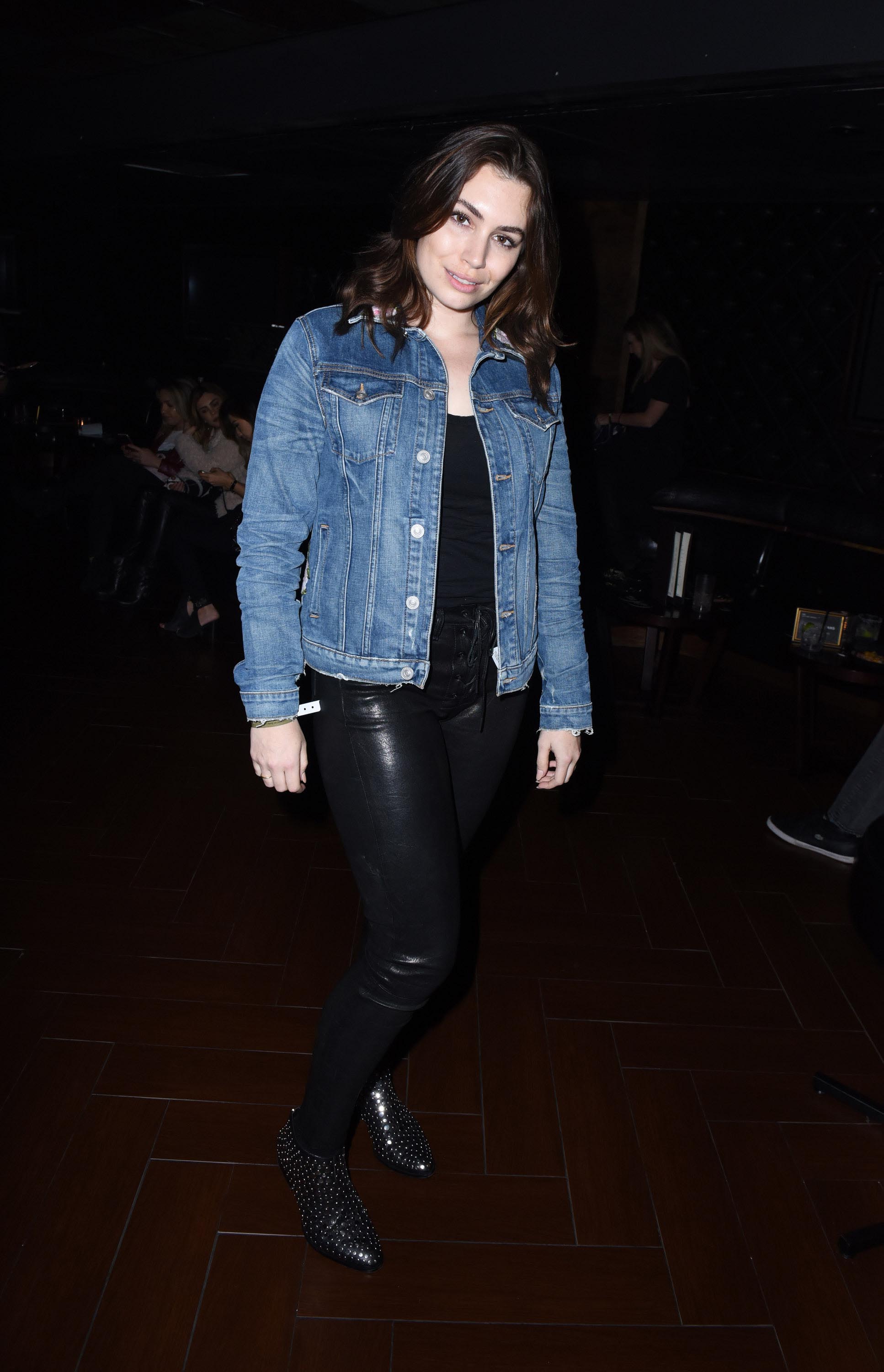 Sophie Tweed-Simmons attends a private event hosted by Hudson