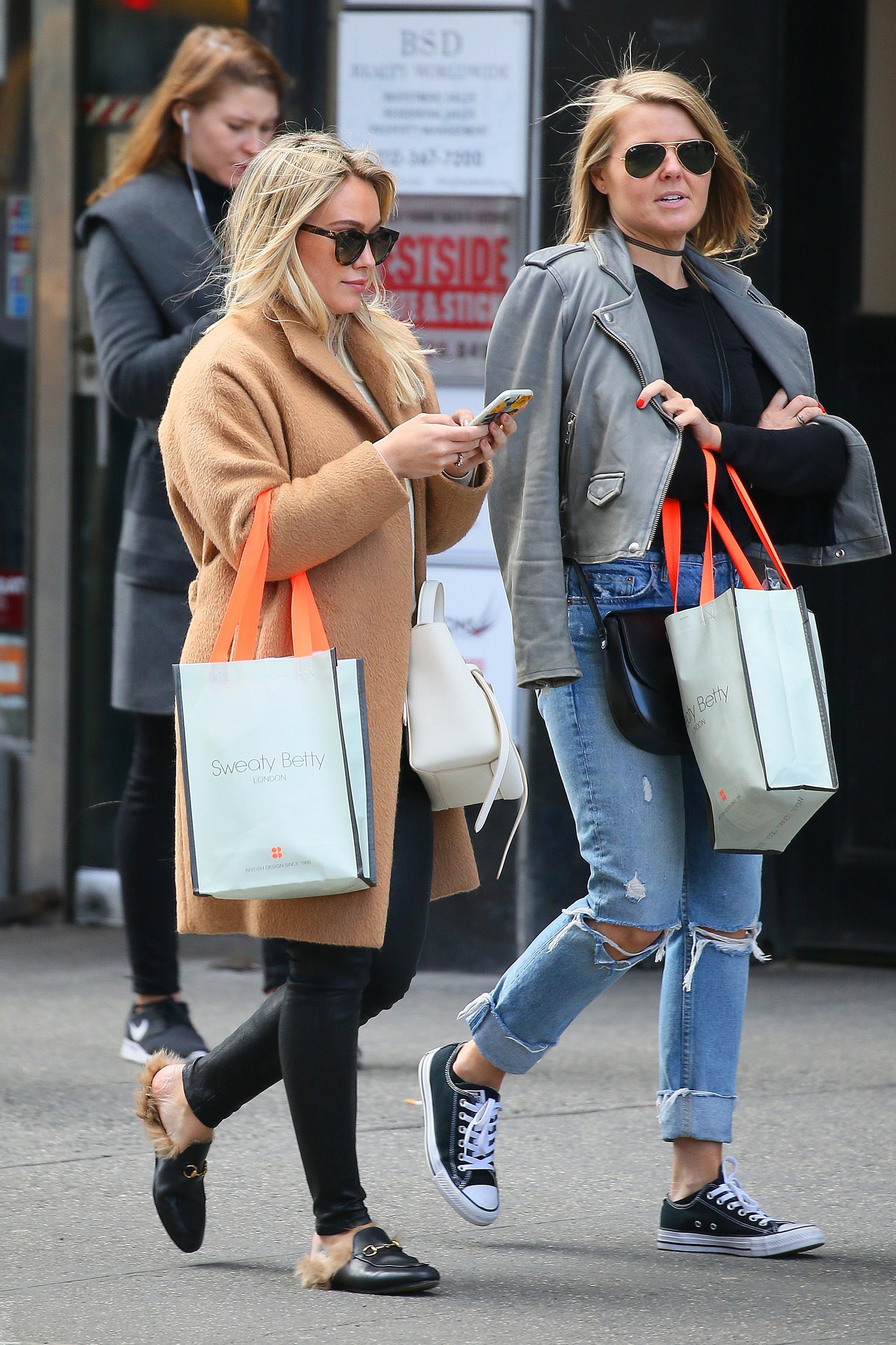 Hilary Duff shopping in NYC