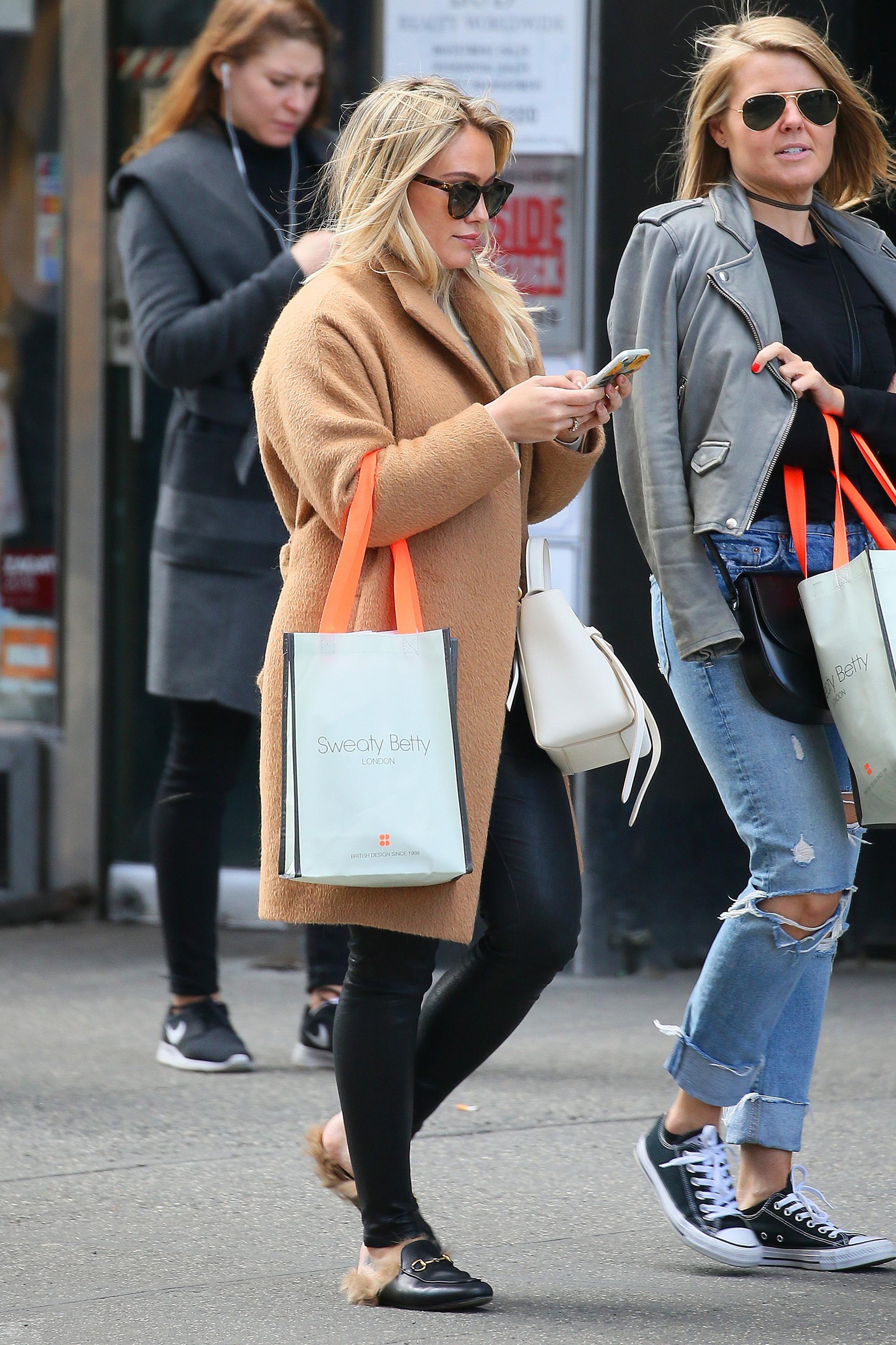 Hilary Duff shopping in NYC