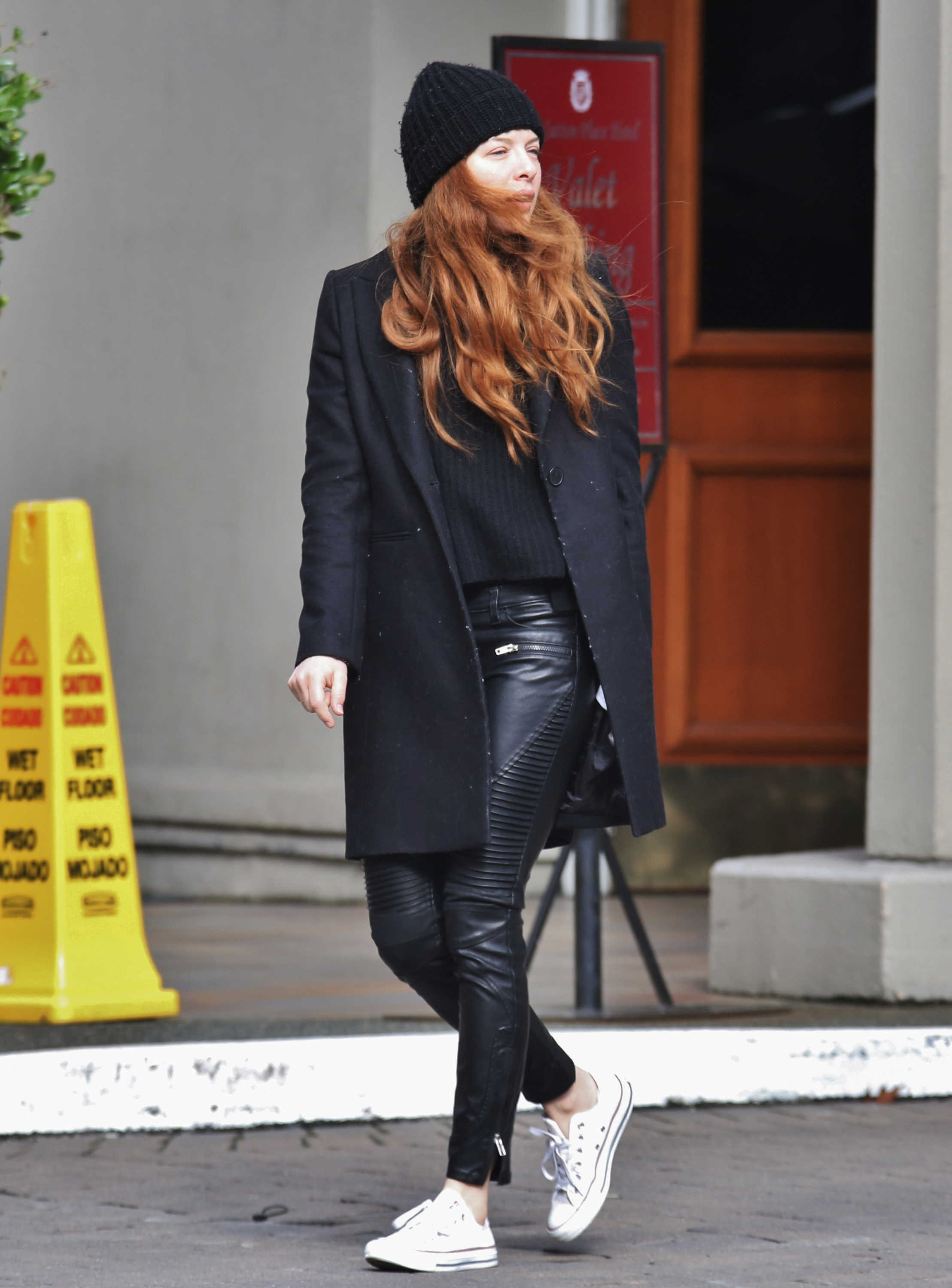 Rachelle Lefevre out & about in LA