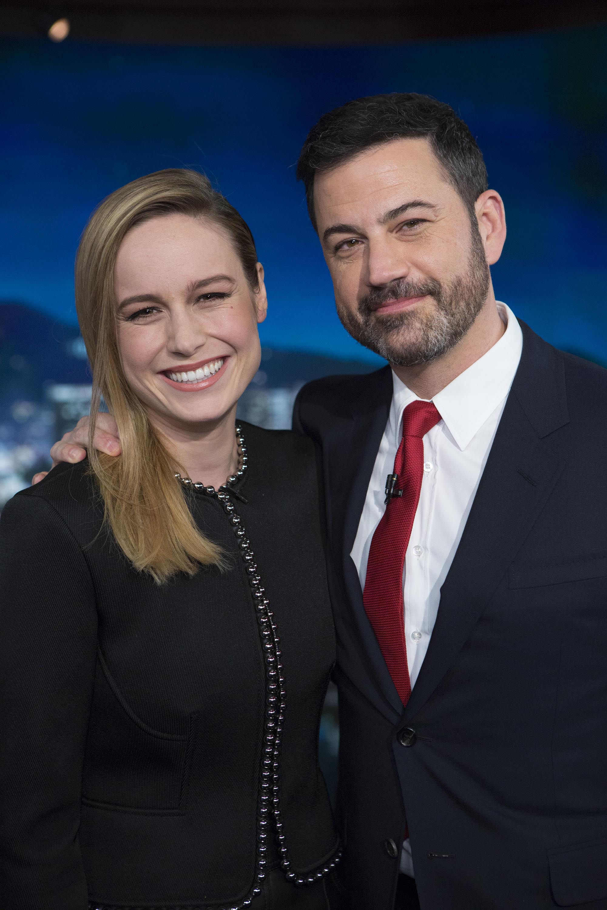 Brie Larson at Jimmy Kimmel Live