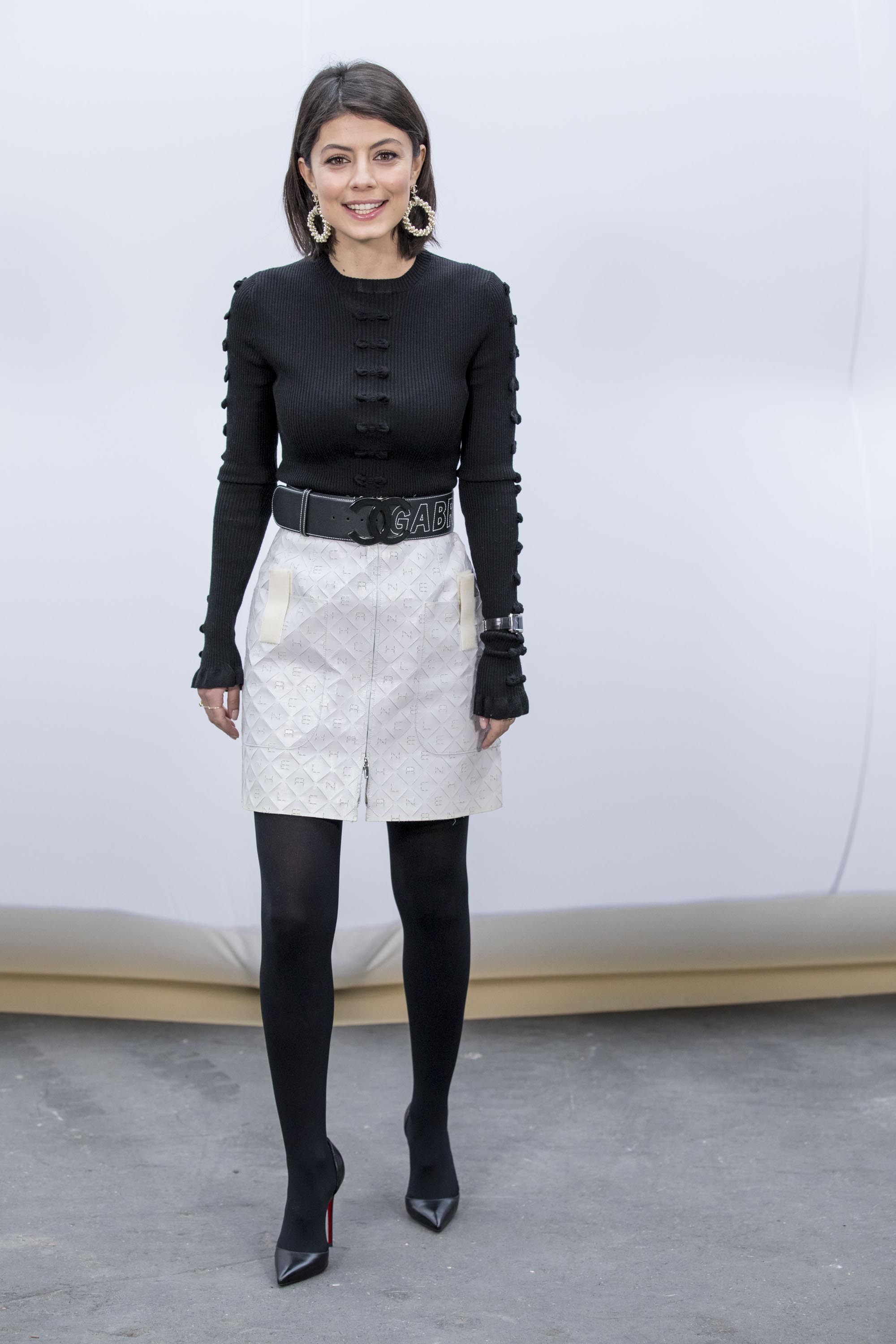 Alessandra Mastronardi attends Chanel show