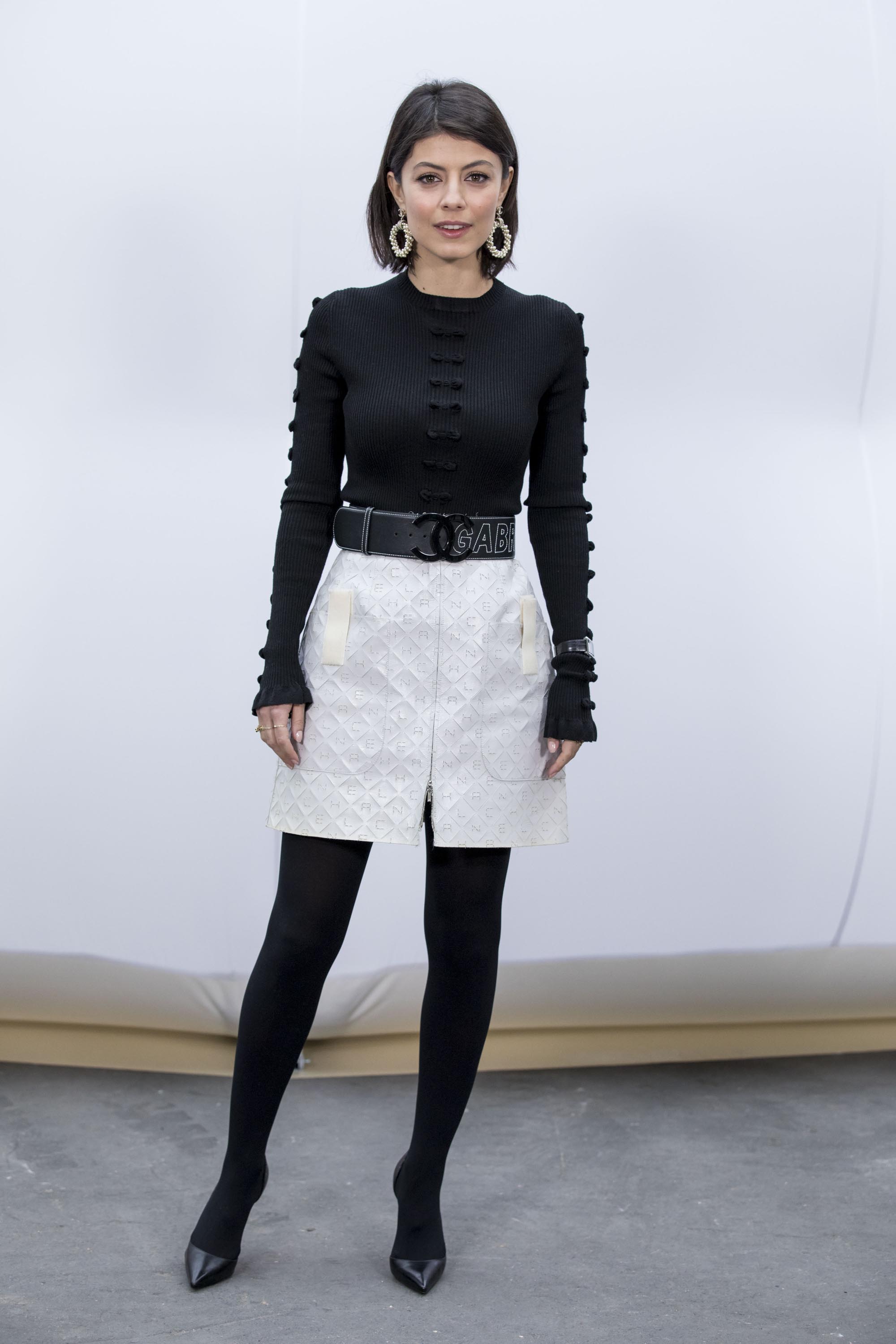 Alessandra Mastronardi attends Chanel show