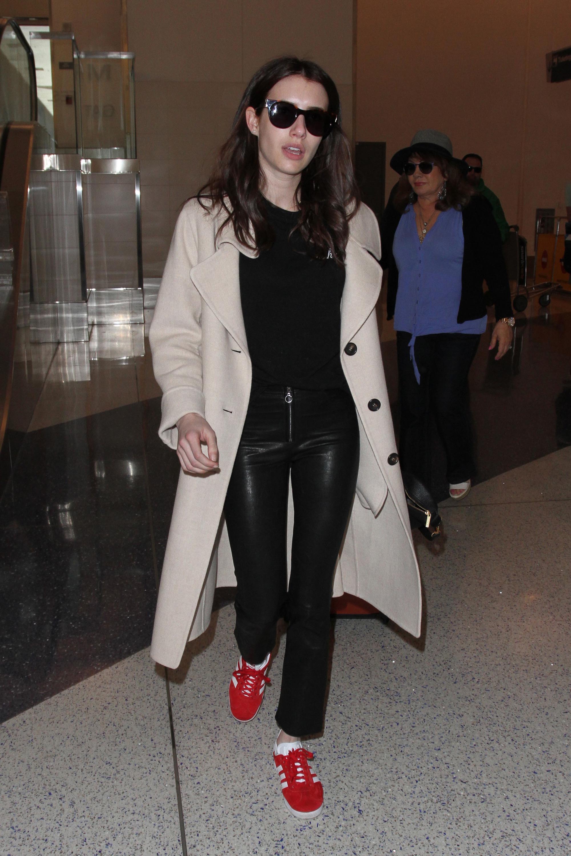 Emma Roberts is seen at LAX