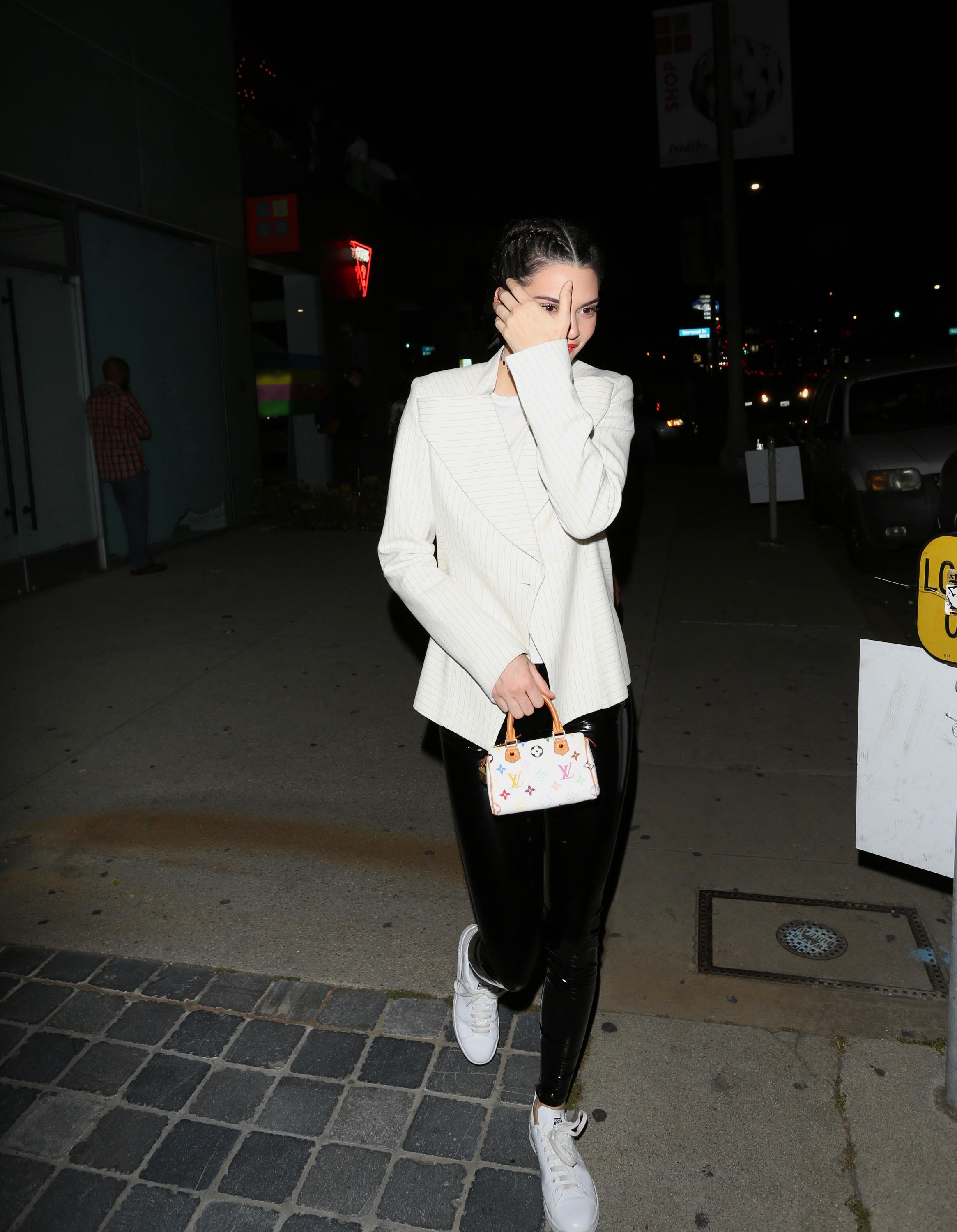 Kendall Jenner leaving the GUESS Store