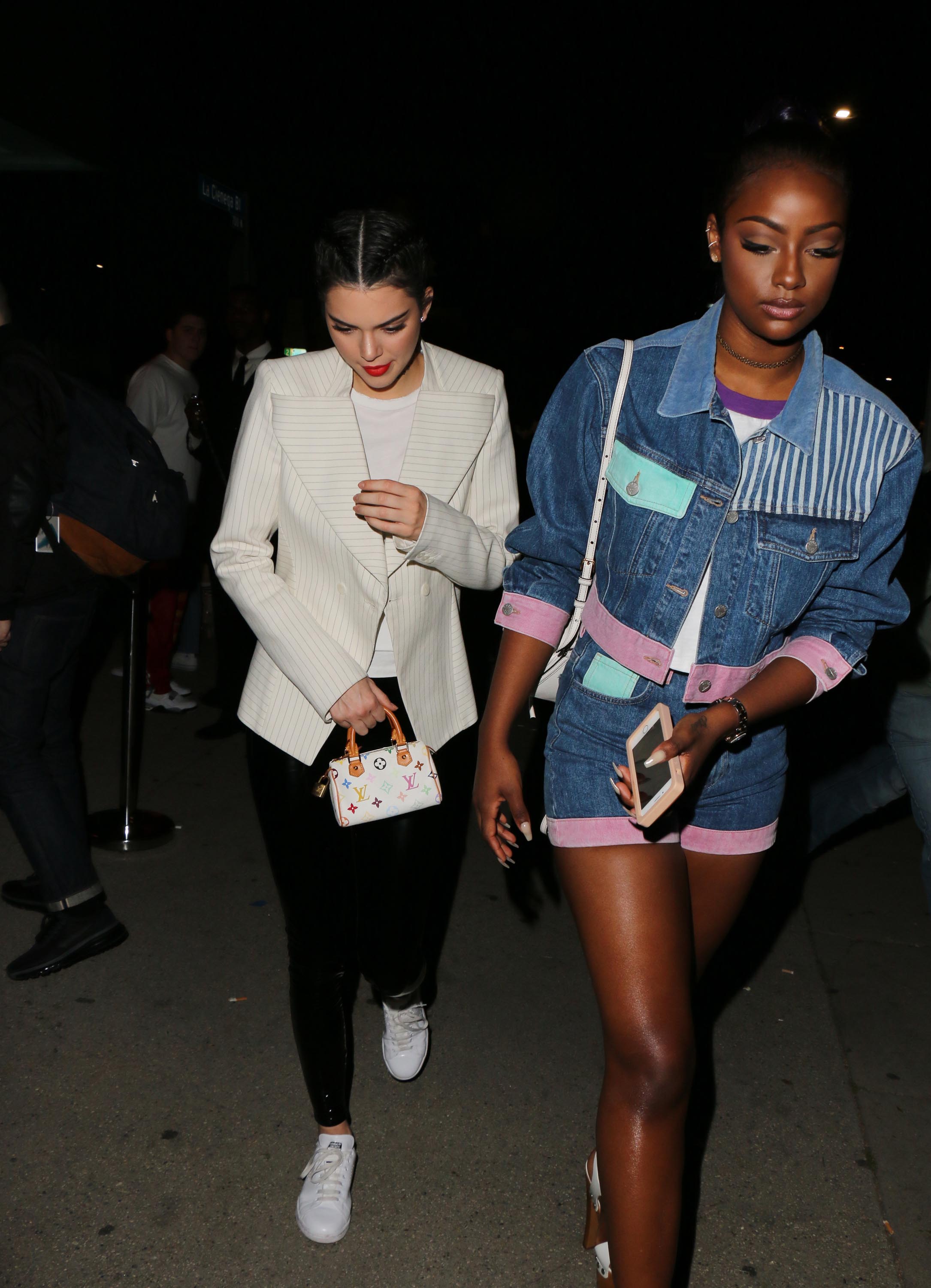 Kendall Jenner leaving the GUESS Store