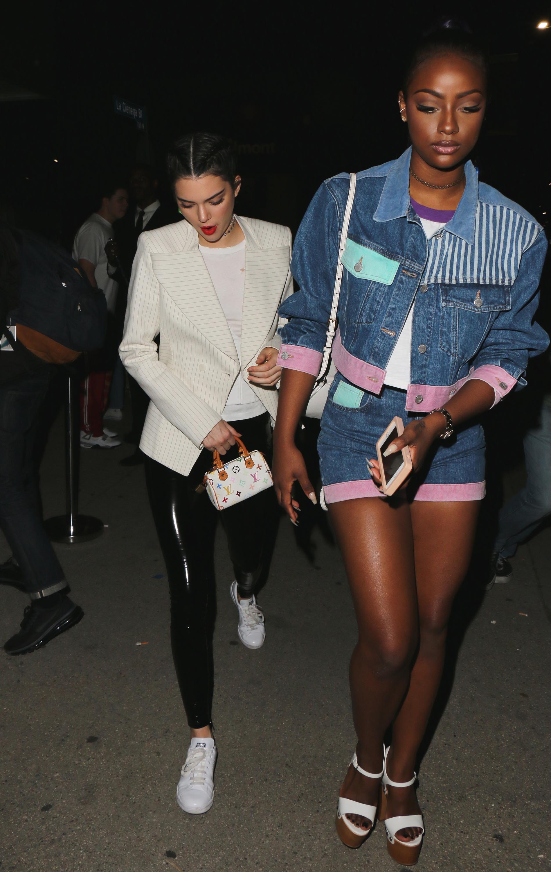 Kendall Jenner leaving the GUESS Store