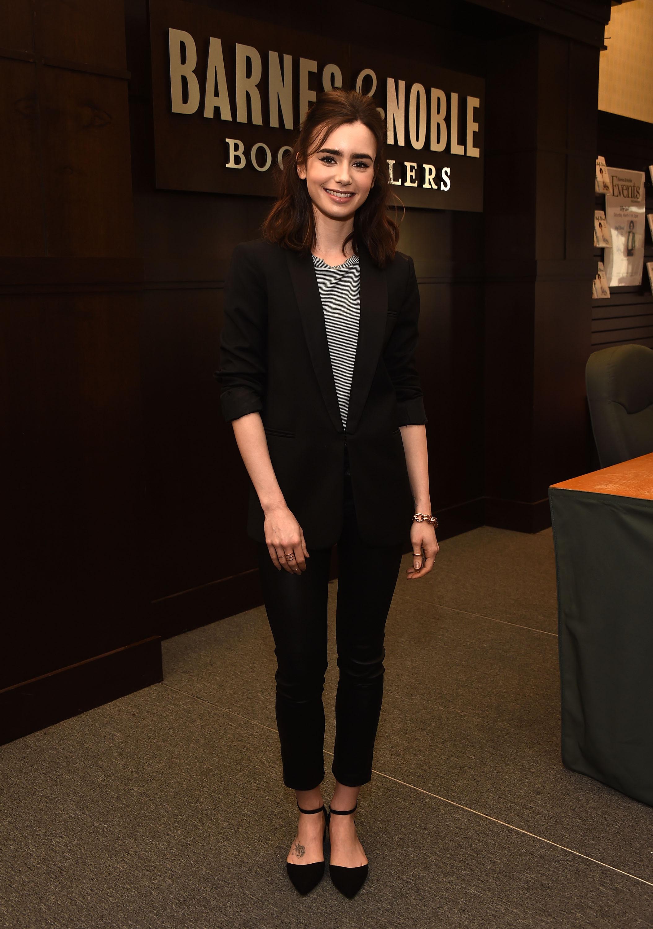 Lily Collins attends her book signing for ‘Unfiltered: No Shame, No Regrets, Just Me’