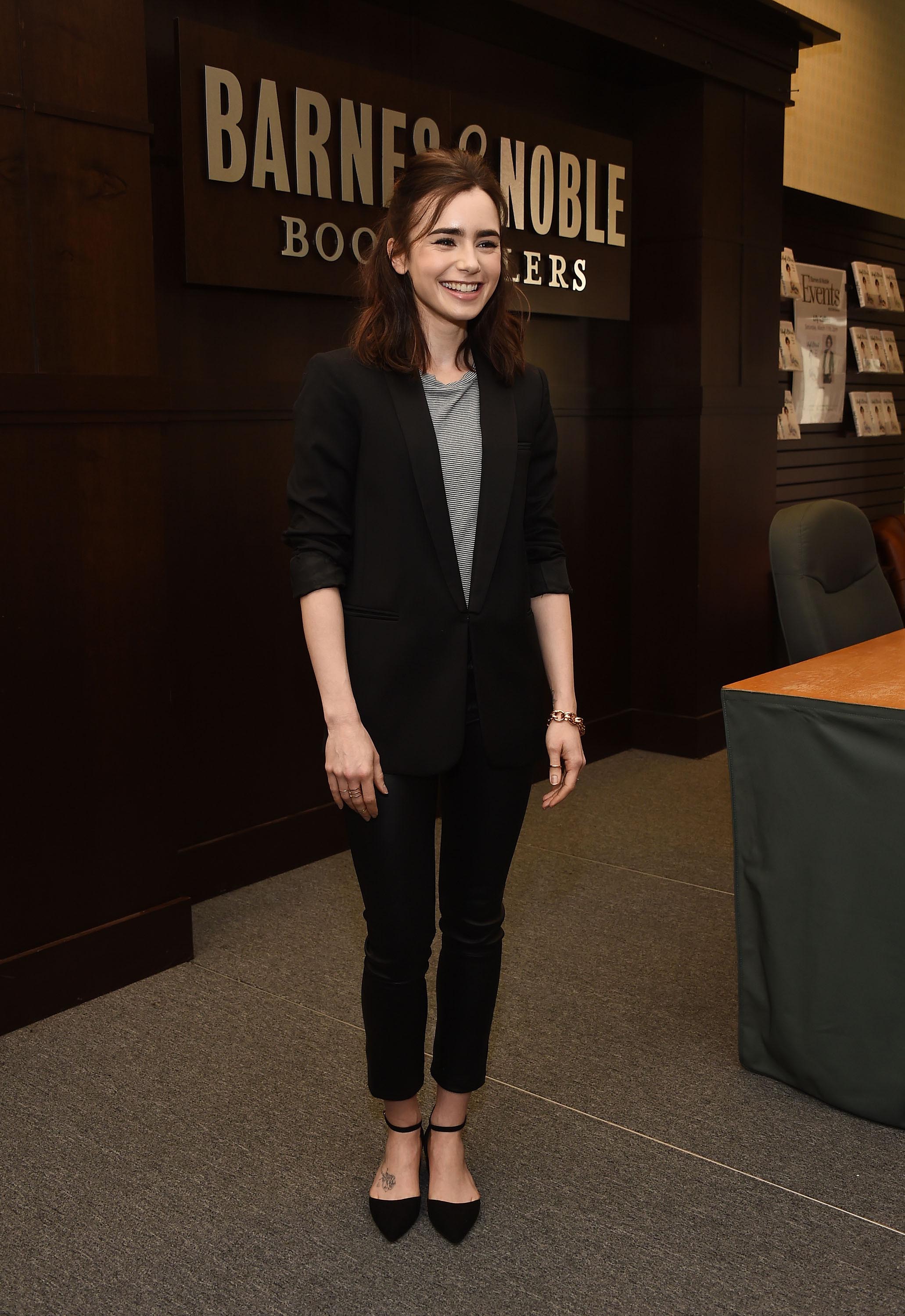 Lily Collins attends her book signing for ‘Unfiltered: No Shame, No Regrets, Just Me’