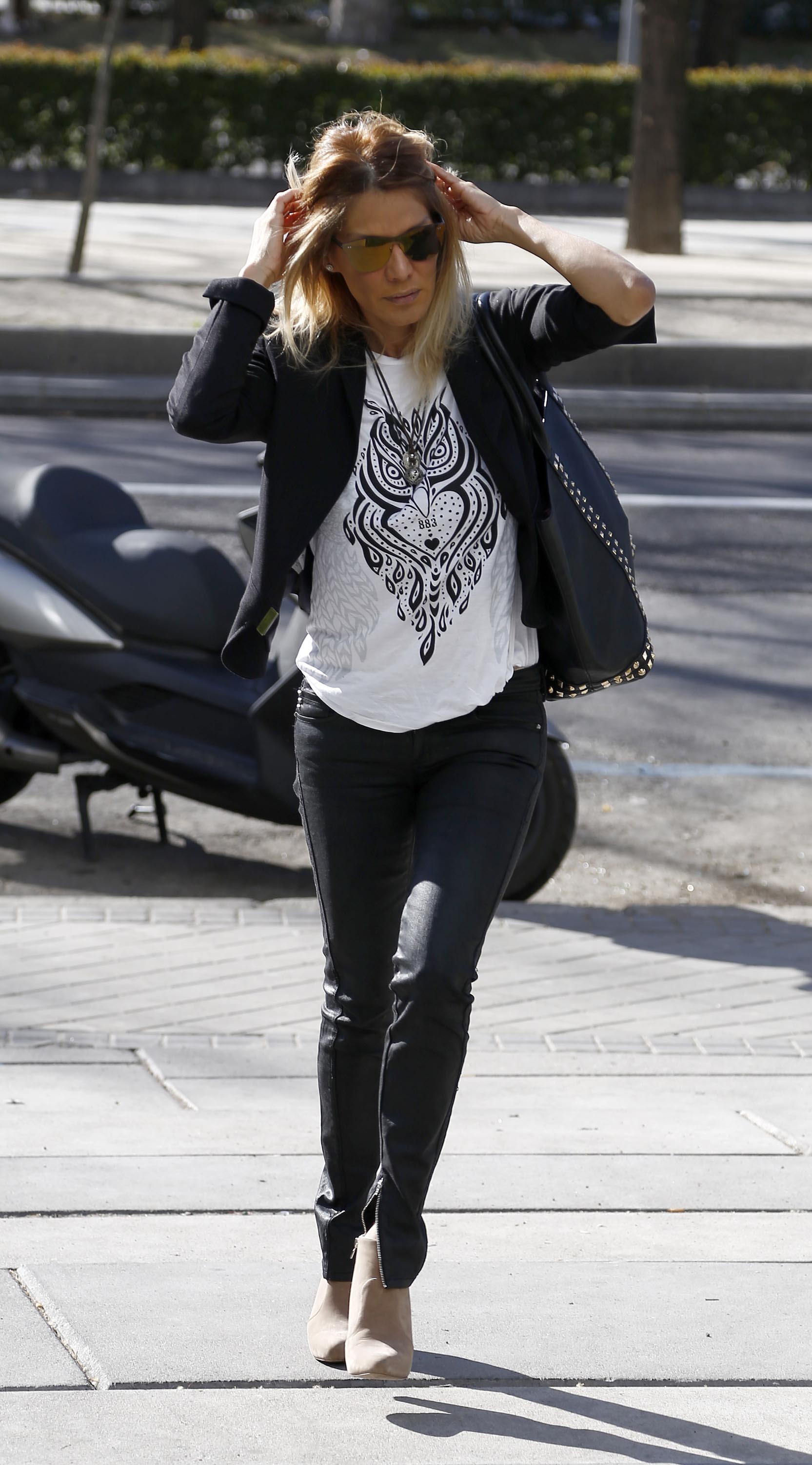 Ivonne Reyes is seen in Madrid