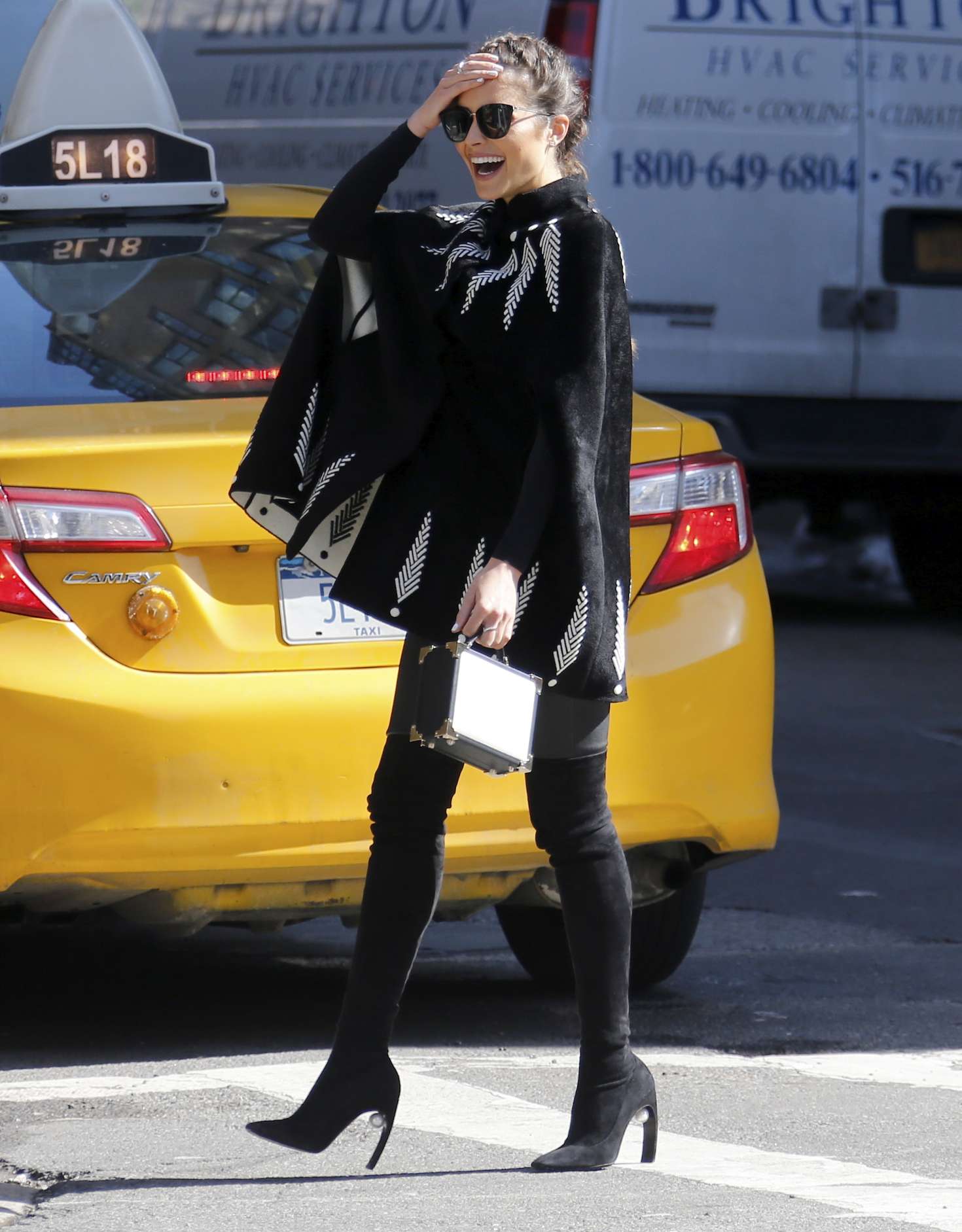 Olivia Culpo on a photoshoot in NYC