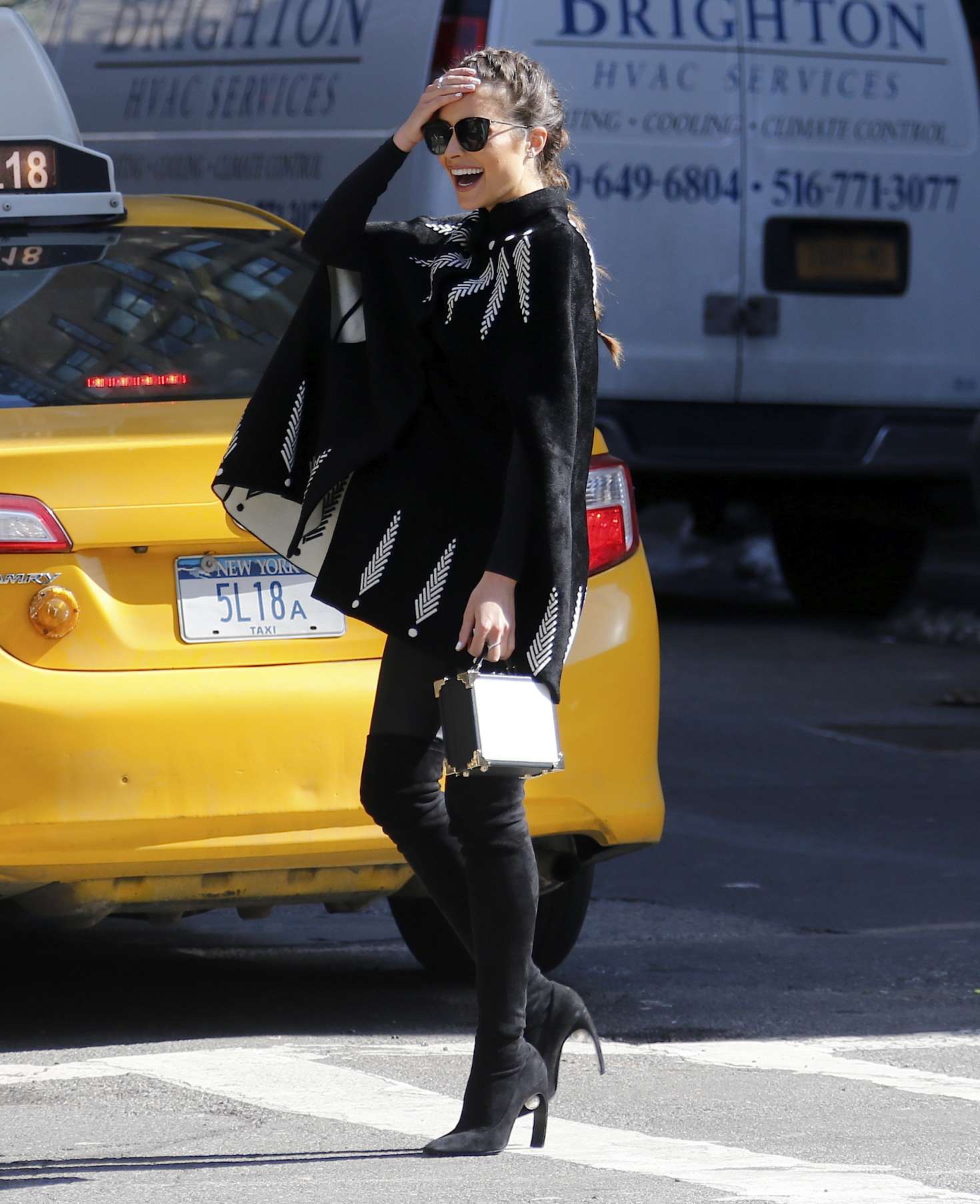 Olivia Culpo on a photoshoot in NYC