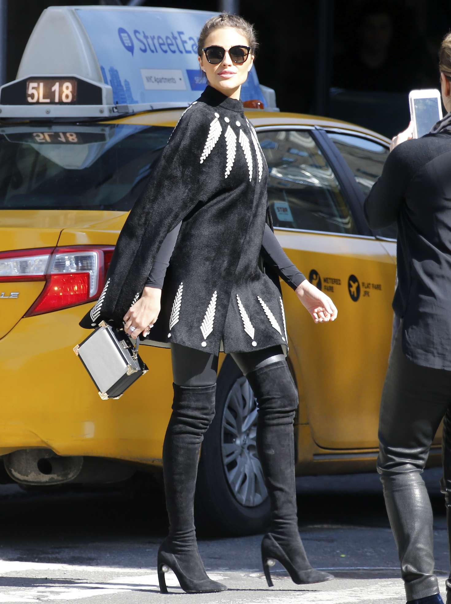 Olivia Culpo on a photoshoot in NYC