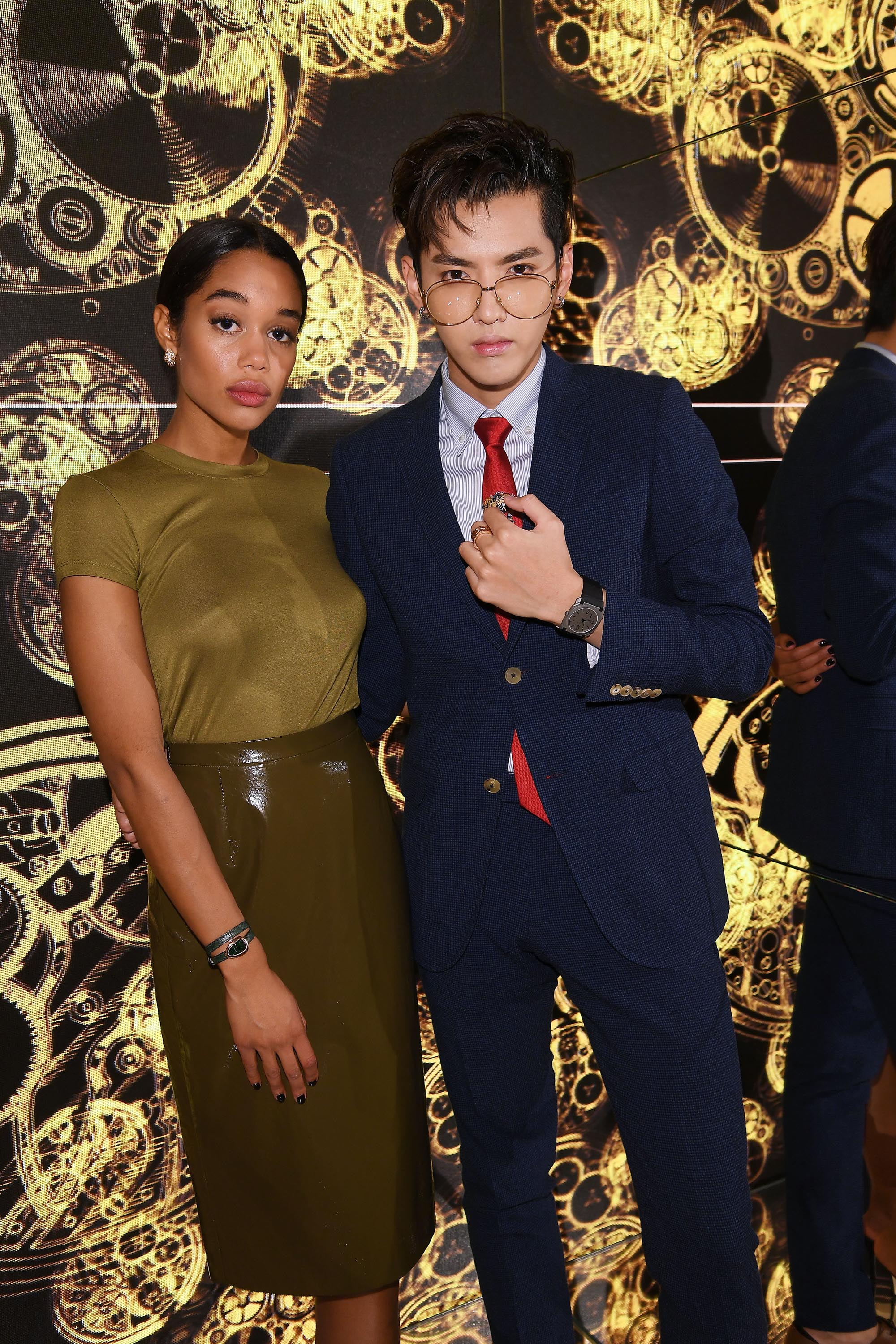 Laura Harrier attends Bvlgari Cocktail