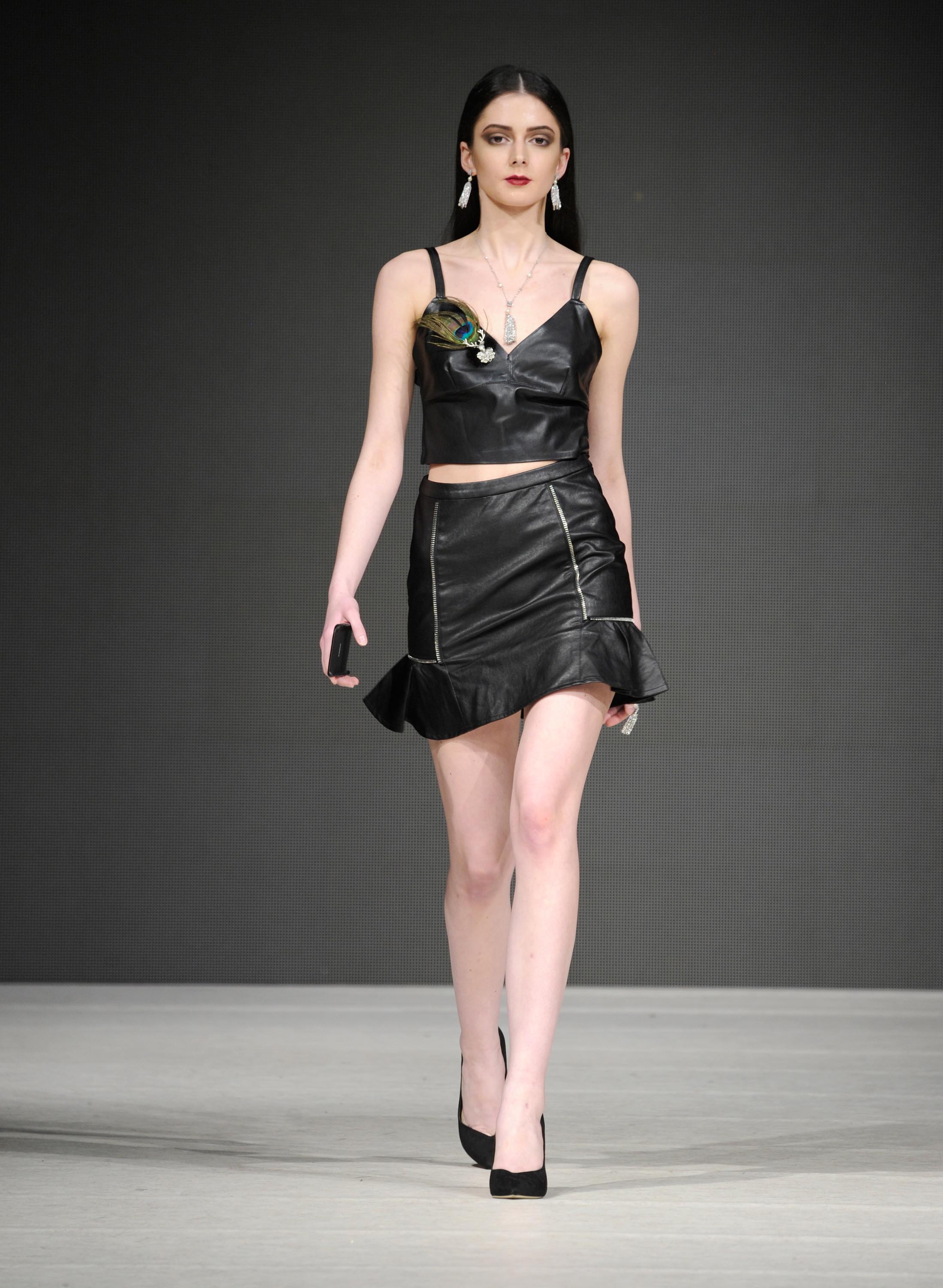 Models walk the runway at Vancouver Fashion Week