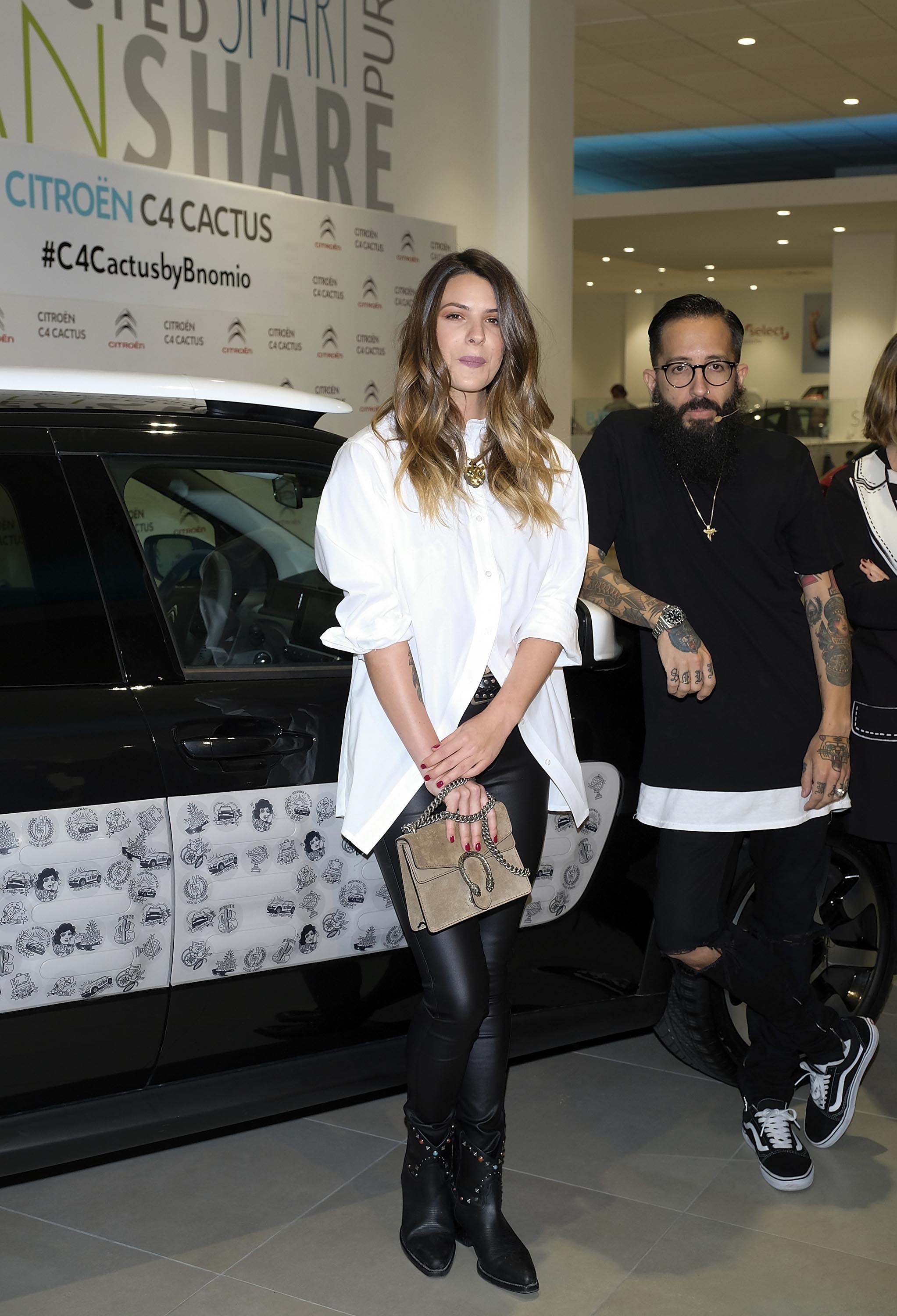 Laura Flores attends the ‘C4 Cactus by Bnomio Tattoo Proyect’ launch