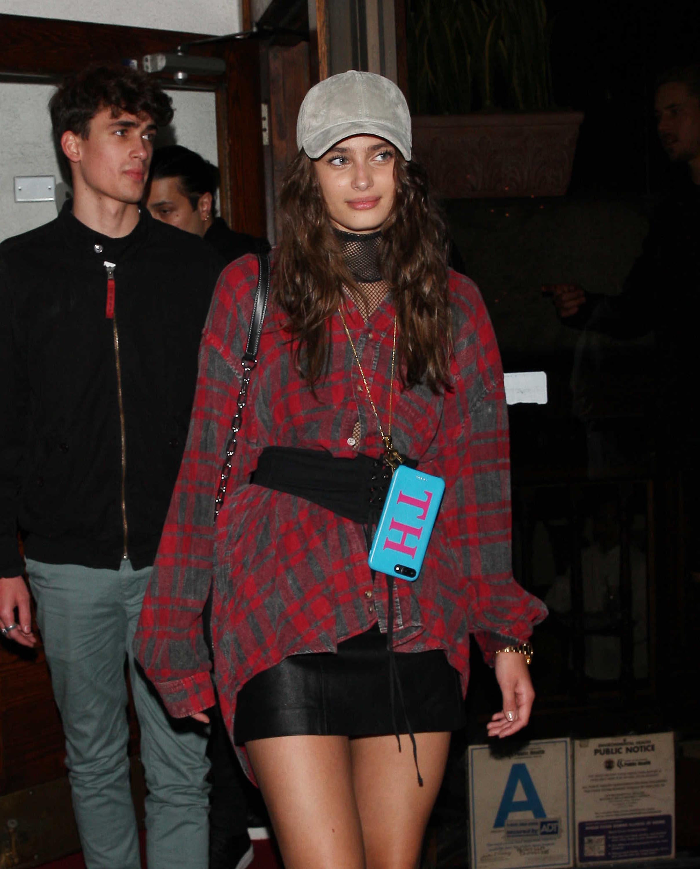 Taylor Hill out with Romee Strijd at the Madeo Restaurant