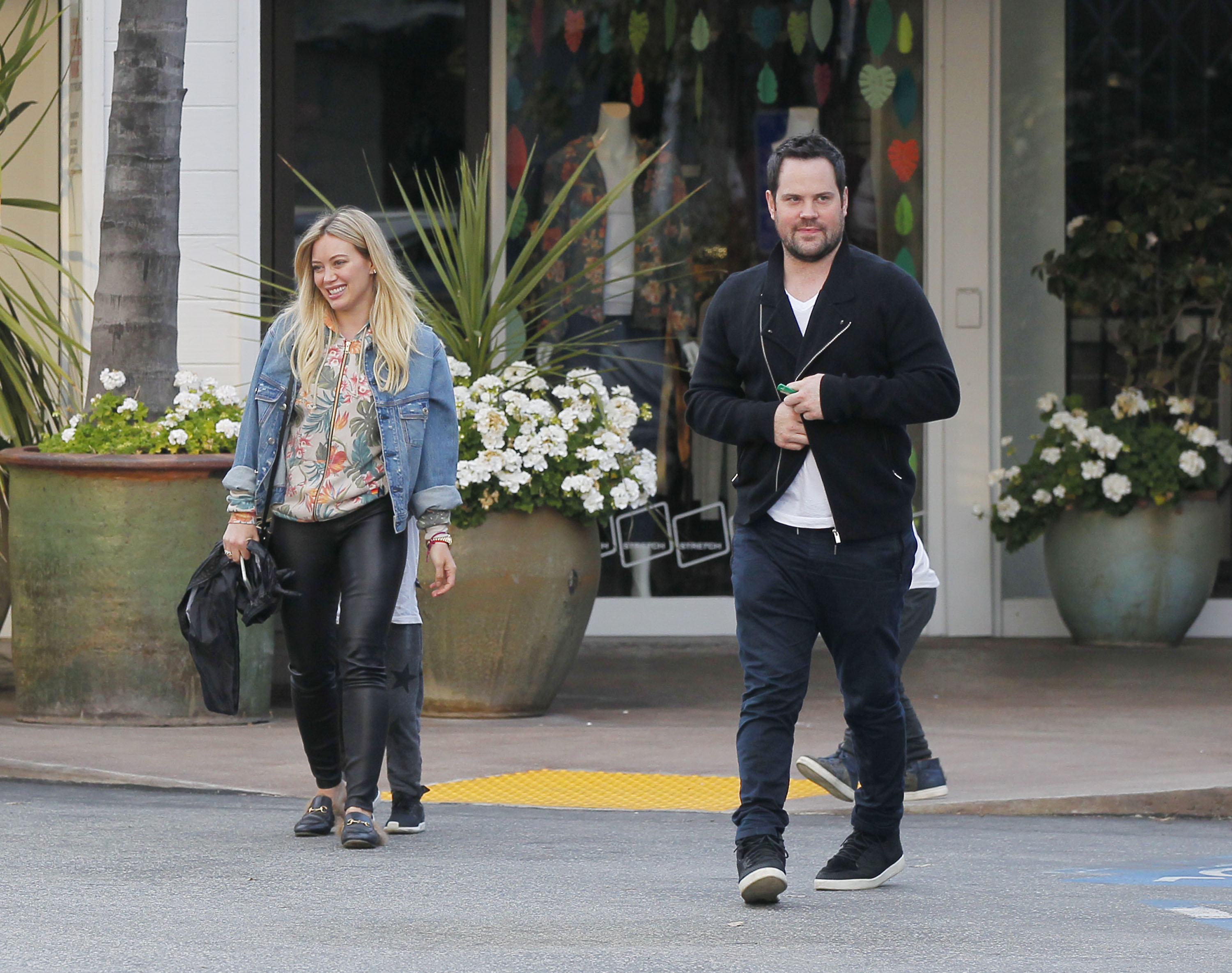 Hilary Duff leaving a Restaurant in Beverly Hills