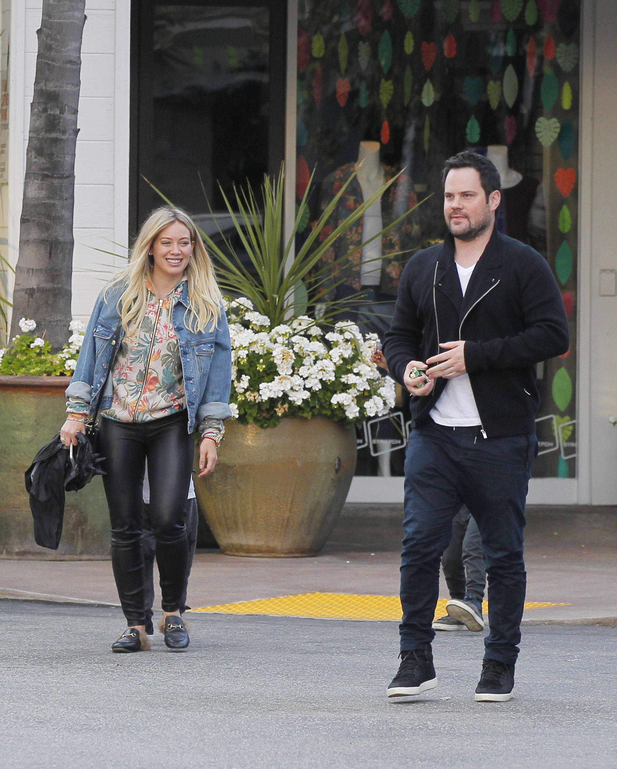 Hilary Duff leaving a Restaurant in Beverly Hills